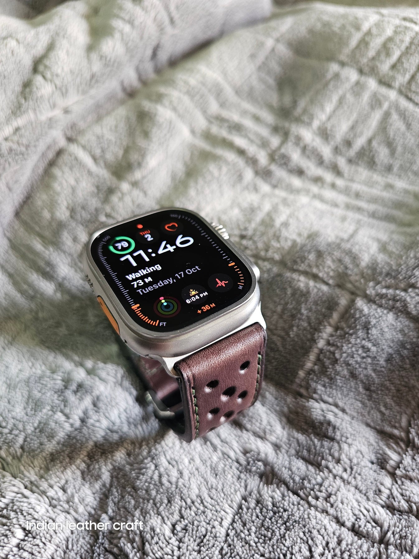 Apple Watch Band Ultra 1 Ultra Horween Leather Dual Loop Strap 1267