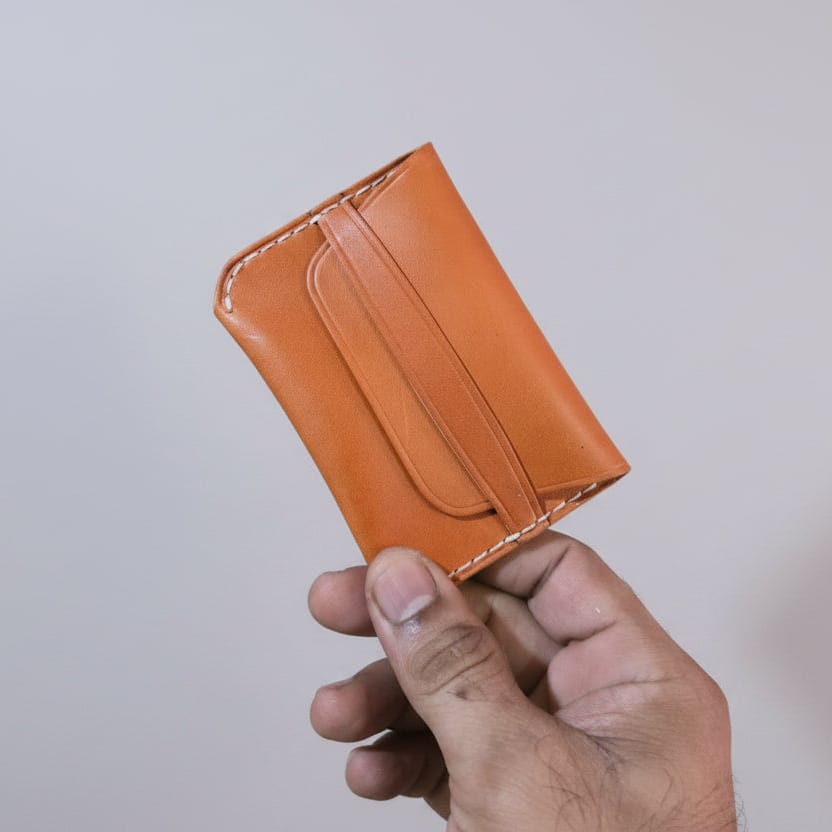 Indianleathercraft Card holders Tan Wickett & Craig USA leather card holder