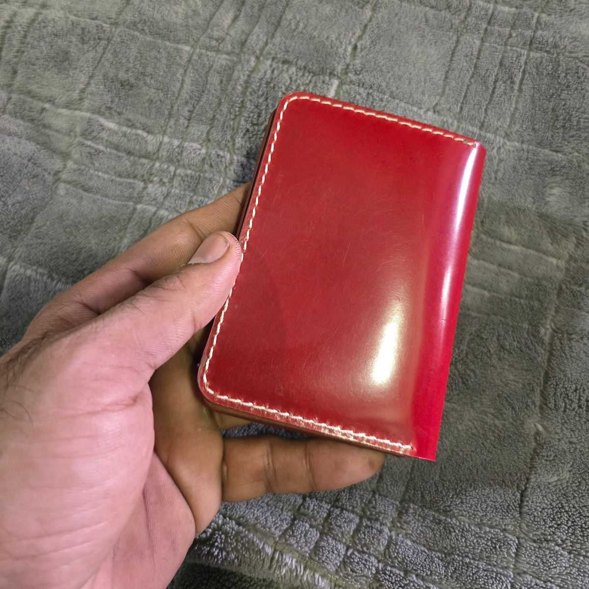 Indianleathercraft Handbag & Wallet Accessories Red Shell cordovan wallet