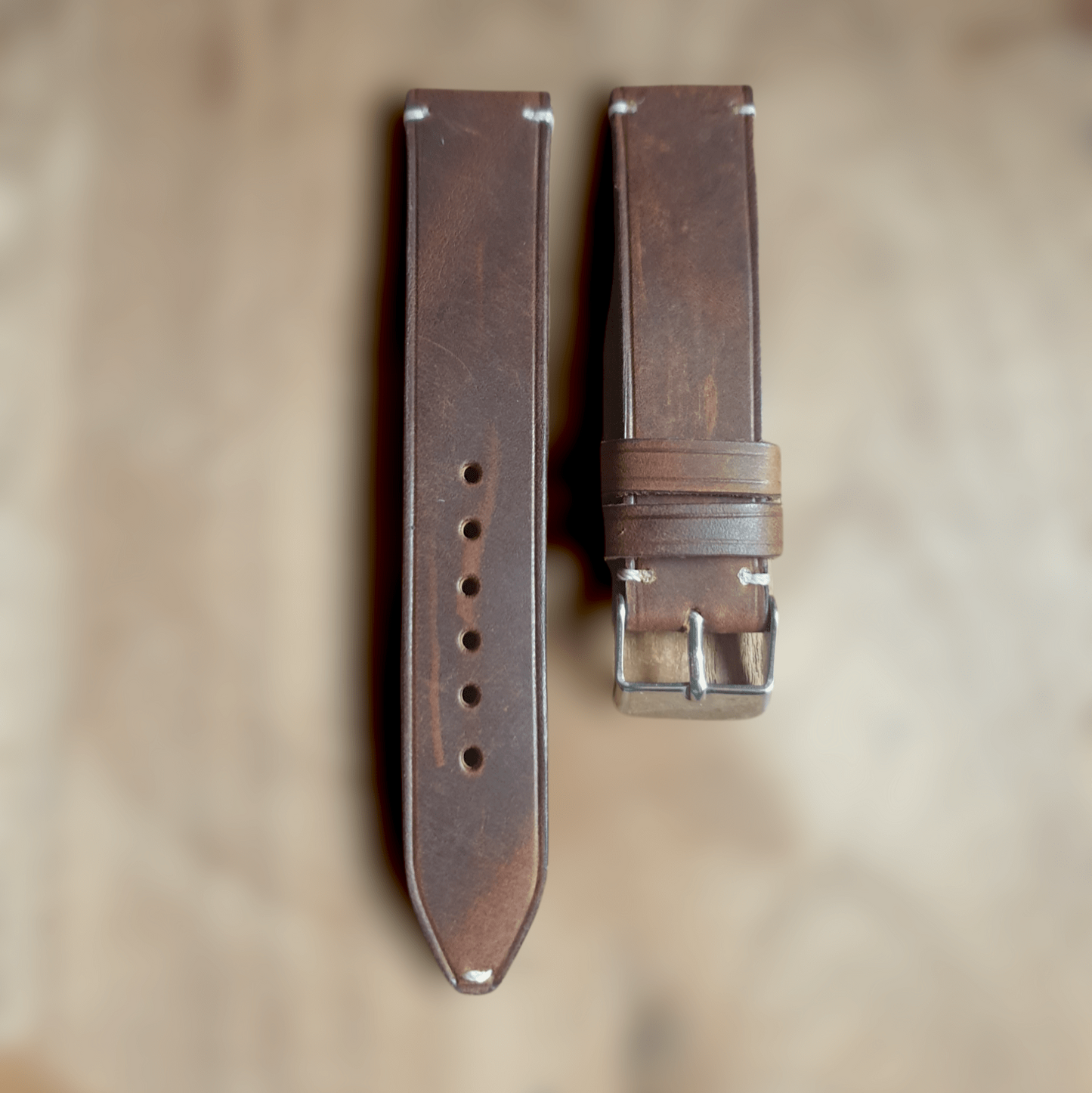 Handmade vintage leather strap