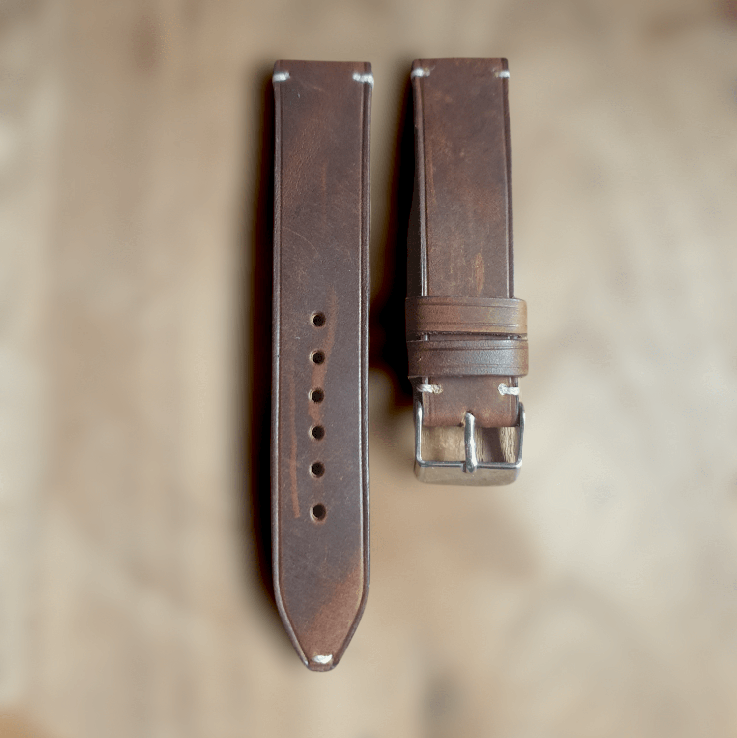 Handmade vintage leather strap