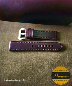 Indianleathercraft Horween leather watch strap
