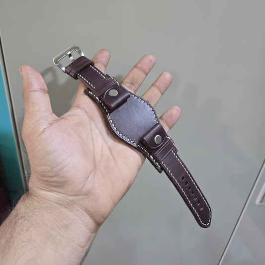 Indianleathercraft Horween USA leather bund strap