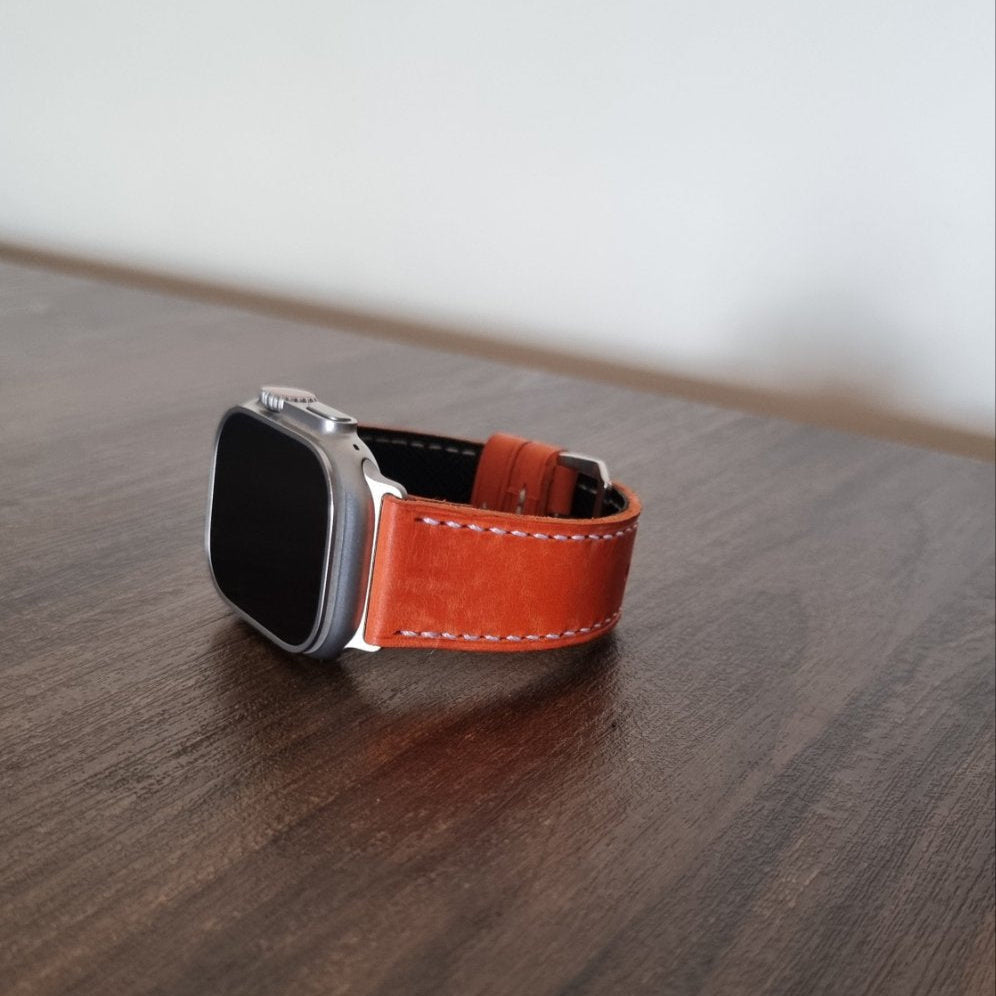 Indianleathercraft Italian leather apple watch bands