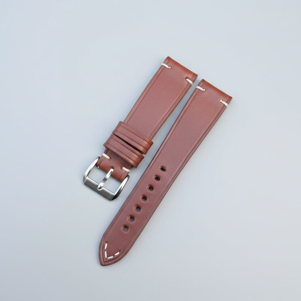 Indianleathercraft leather strap Brown / 20mm Wickett & Craig USA Full grain leather straps