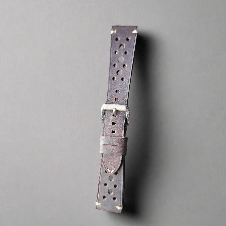 Brown vintage racing strap