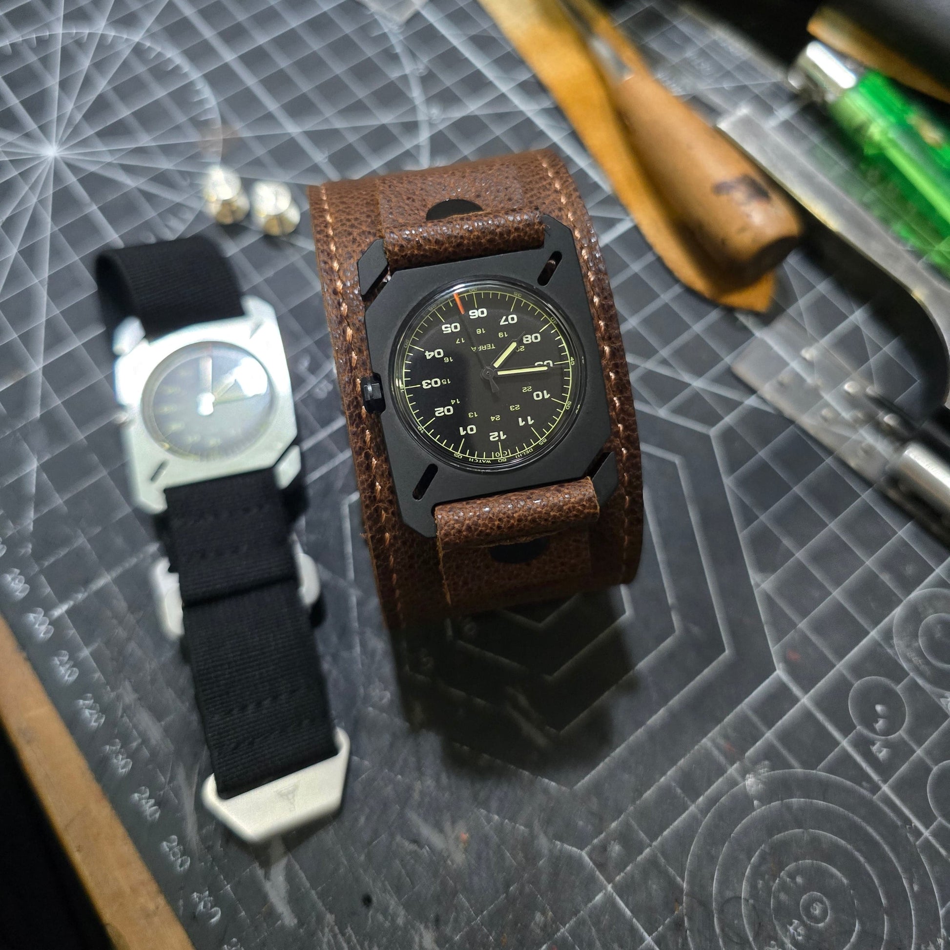 Indianleathercraft leather strap Handmade DWC Terra strap