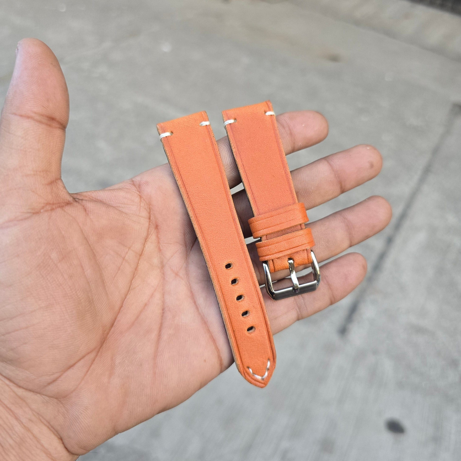 Indianleathercraft leather strap Wickett & Craig USA Full grain leather straps