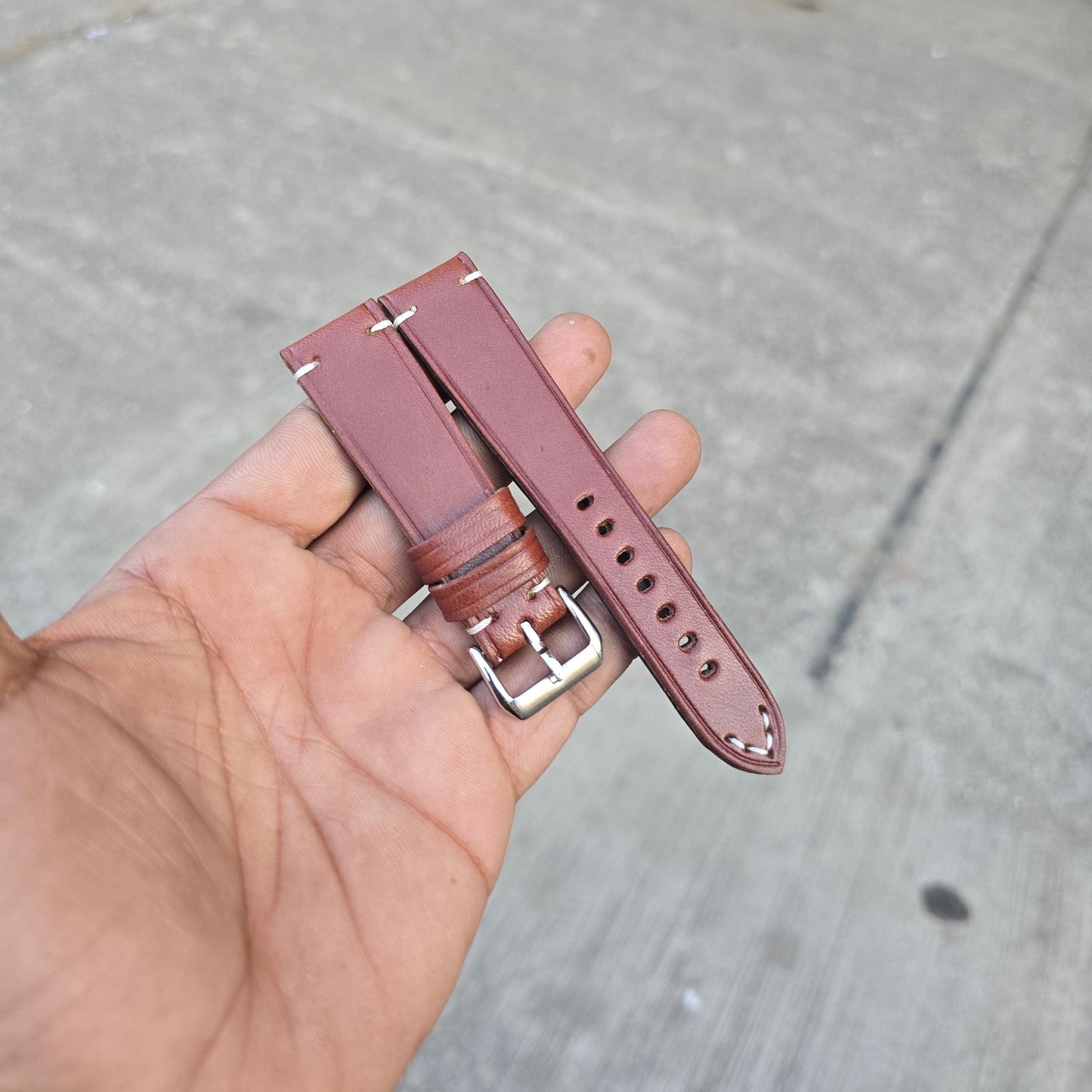 Indianleathercraft leather strap Wickett & Craig USA Full grain leather straps