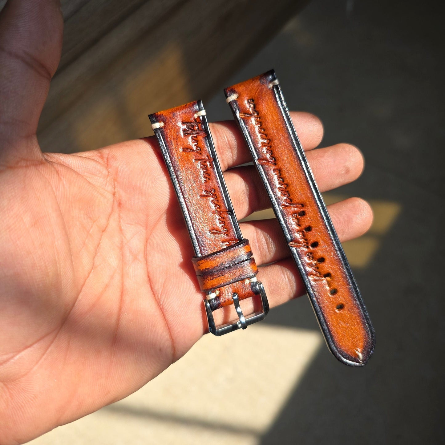 Indianleathercraft leather watch bands Leather watch strap