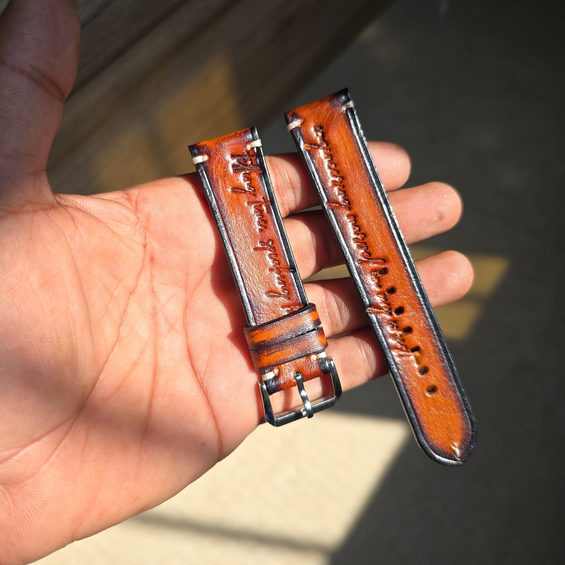 Indianleathercraft leather watch bands Leather watch strap