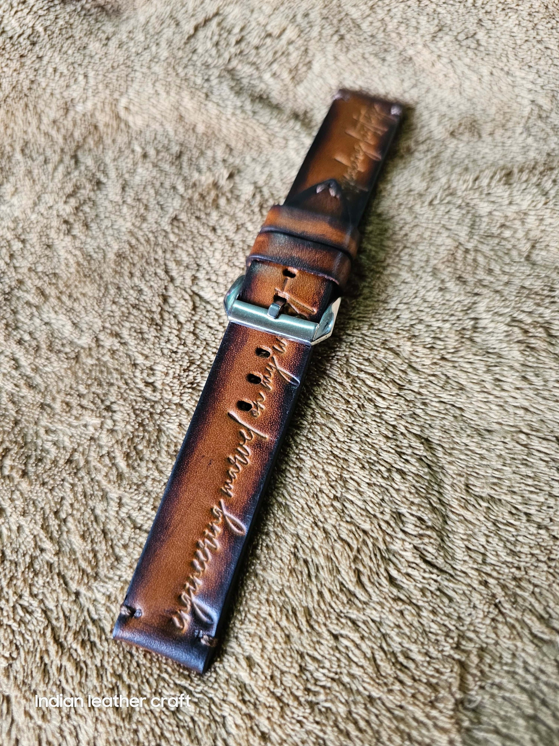 Indianleathercraft leather watch bands Leather watch strap