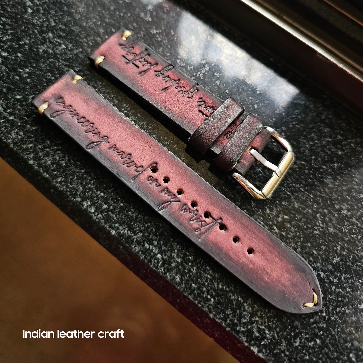 Indianleathercraft leather watch bands Leather watch strap
