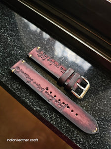 Indianleathercraft leather watch bands Leather watch strap