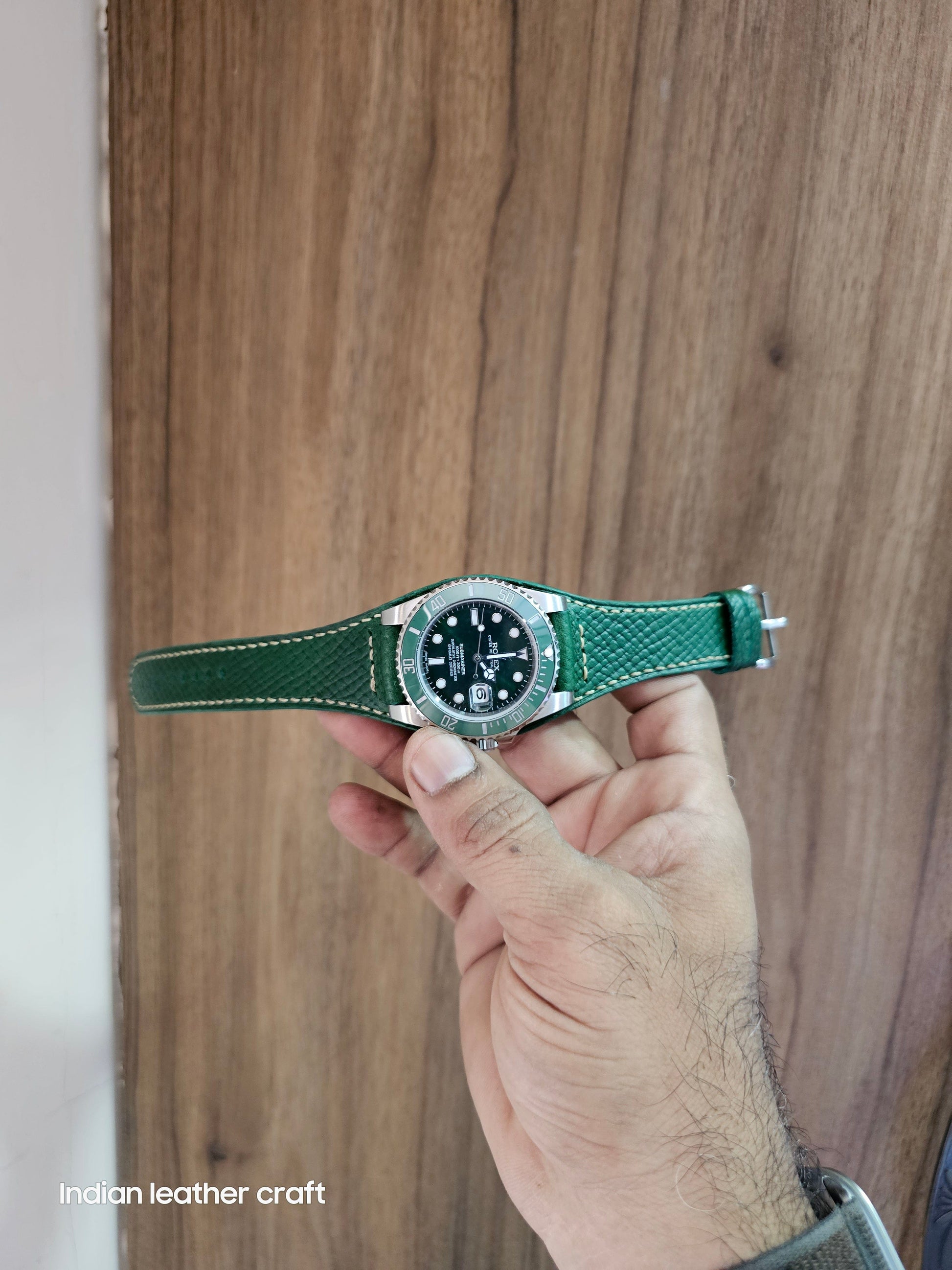 Indianleathercraft Leather watch strap for Rolex