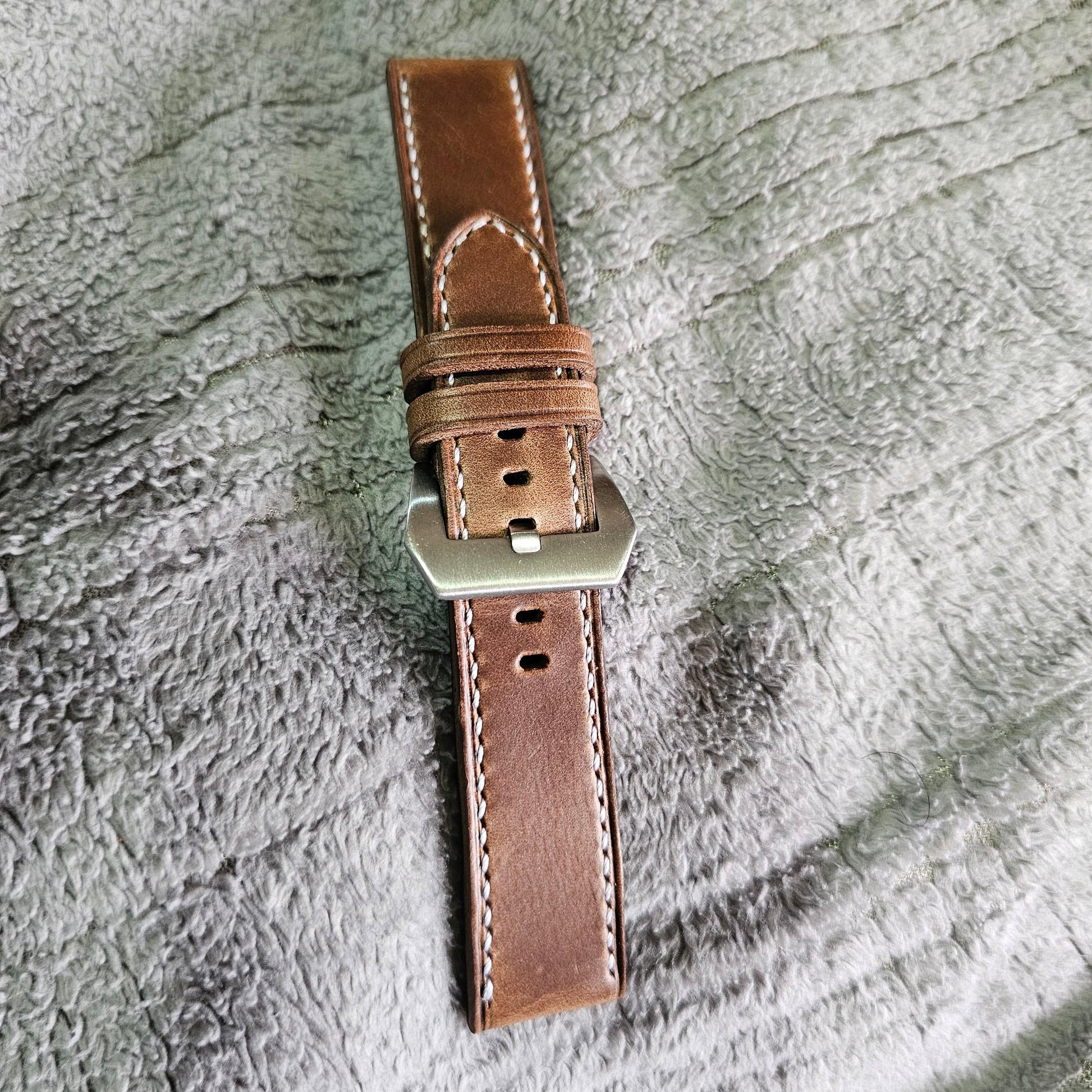 Indianleathercraft Natural / 21mm Horween leather watch strap