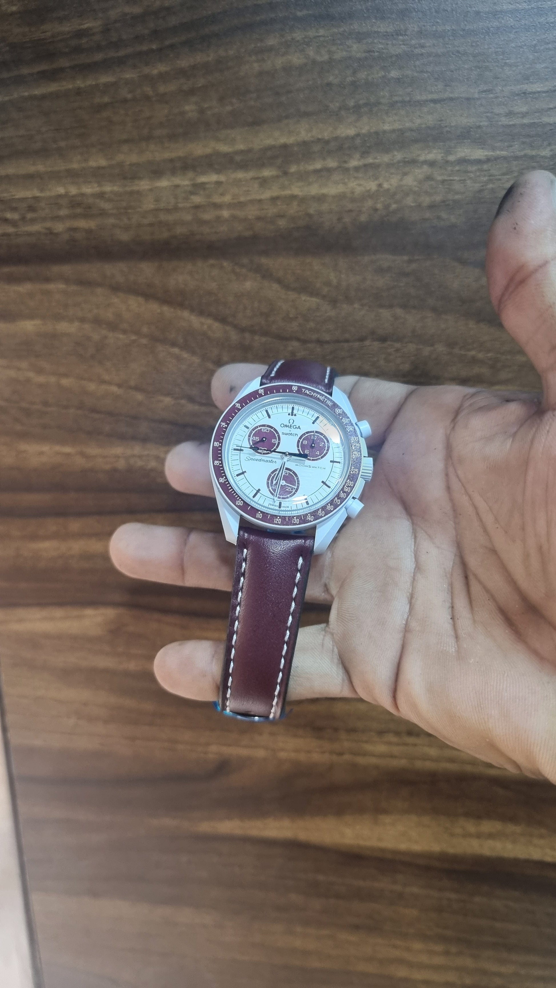 Indianleathercraft Omega moonswatch leather strap