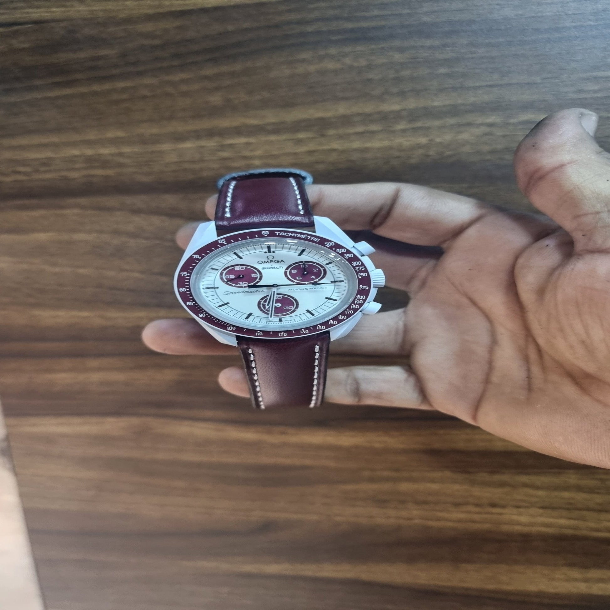 Indianleathercraft Omega moonswatch leather strap