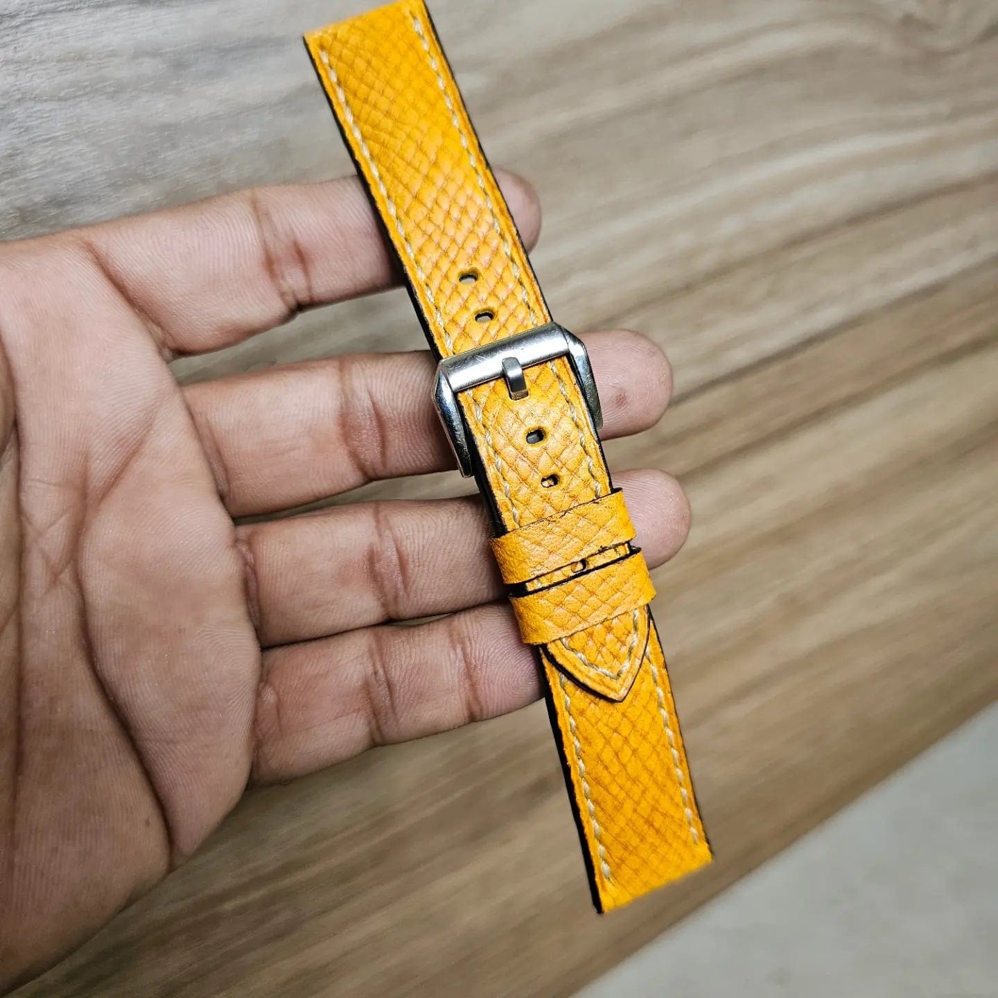 Handmade italian sales leather watch straps