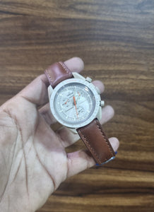 Indianleathercraft Tan brown Omega moonswatch leather strap