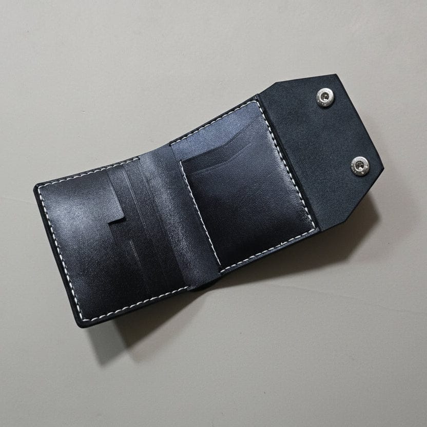 Indianleathercraft Wallets & Money Clips Black Handmade leather wallet for men