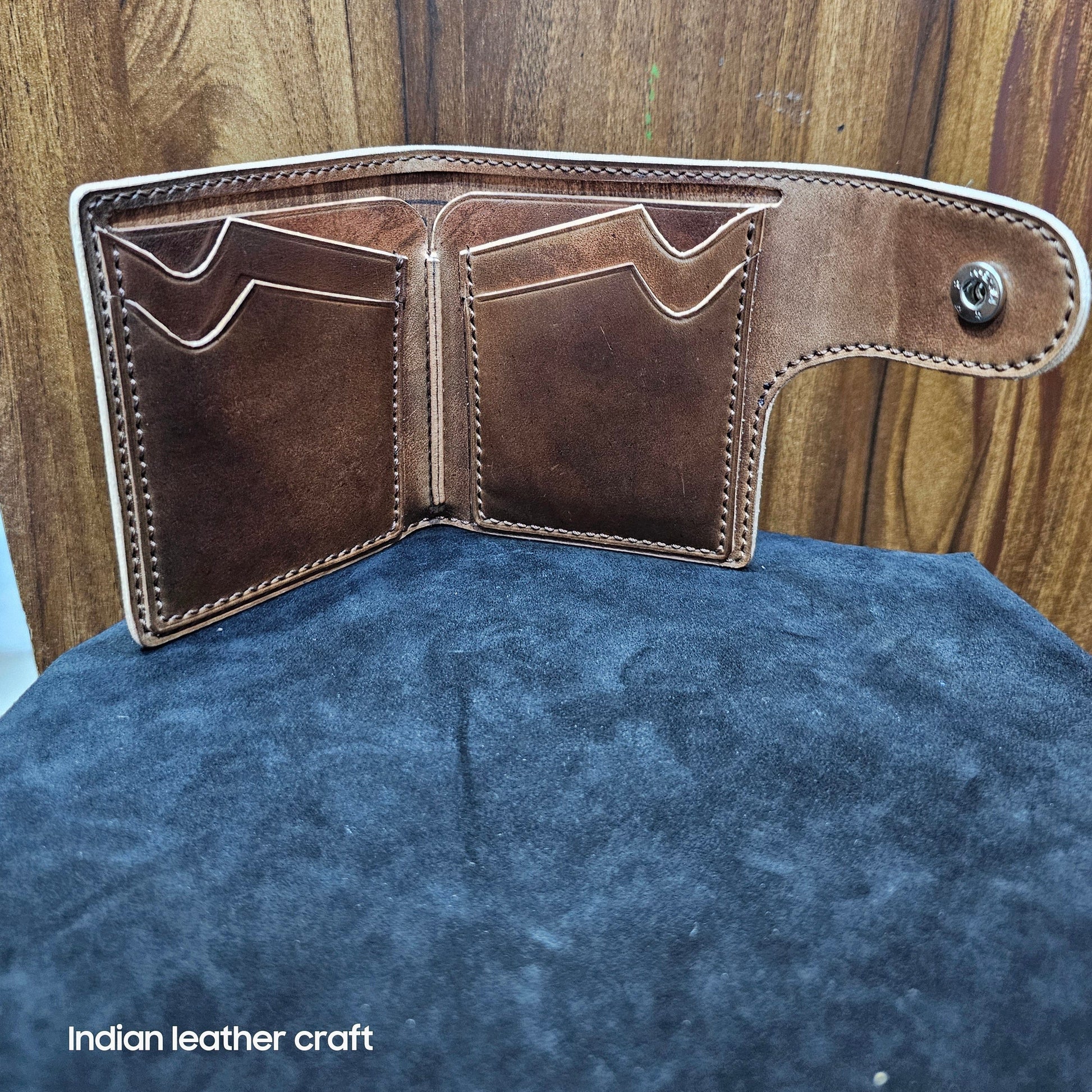 Indianleathercraft Wallets & Money Clips Brown Shell Cordovan biofold wallet