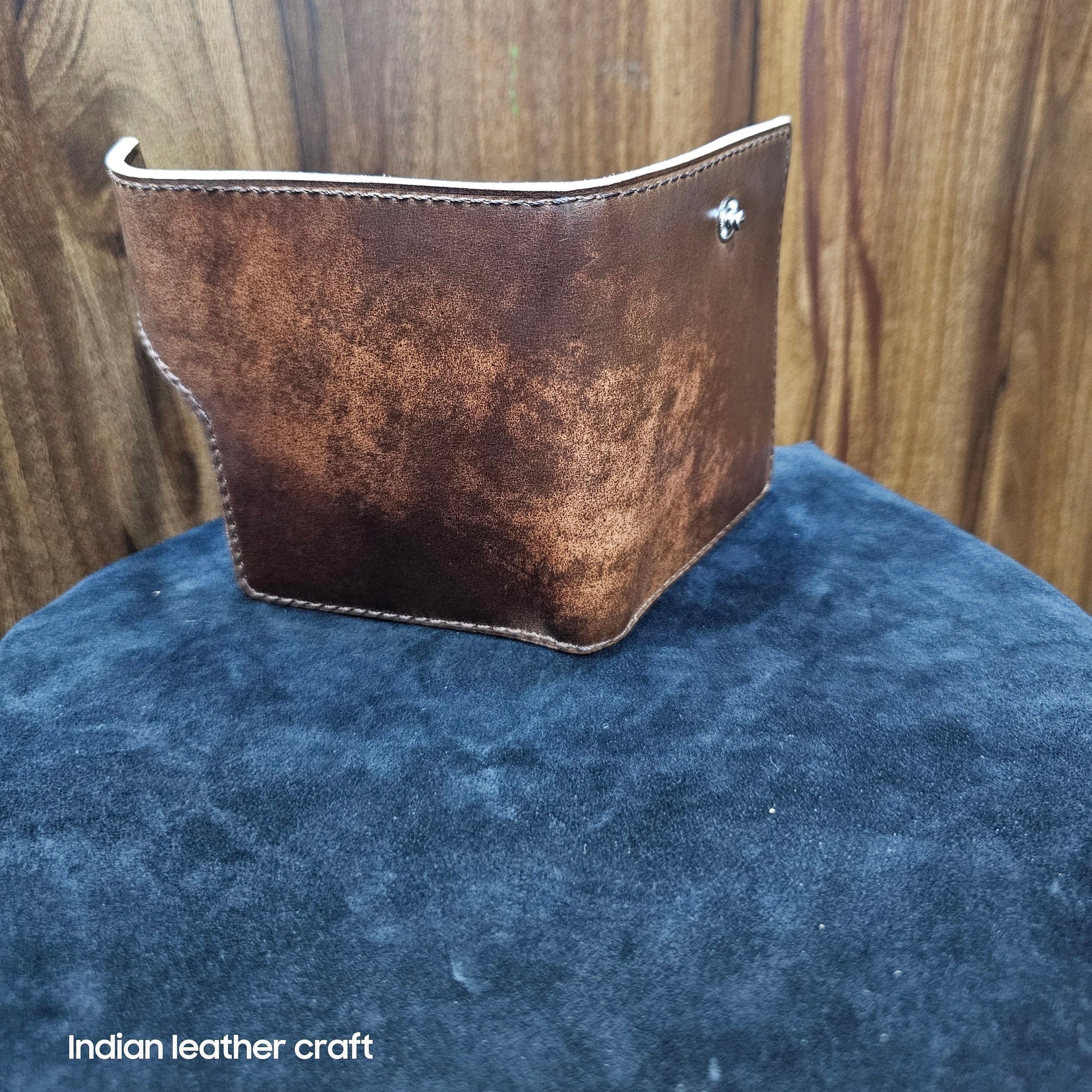 Indianleathercraft Wallets & Money Clips Brown Shell Cordovan biofold wallet
