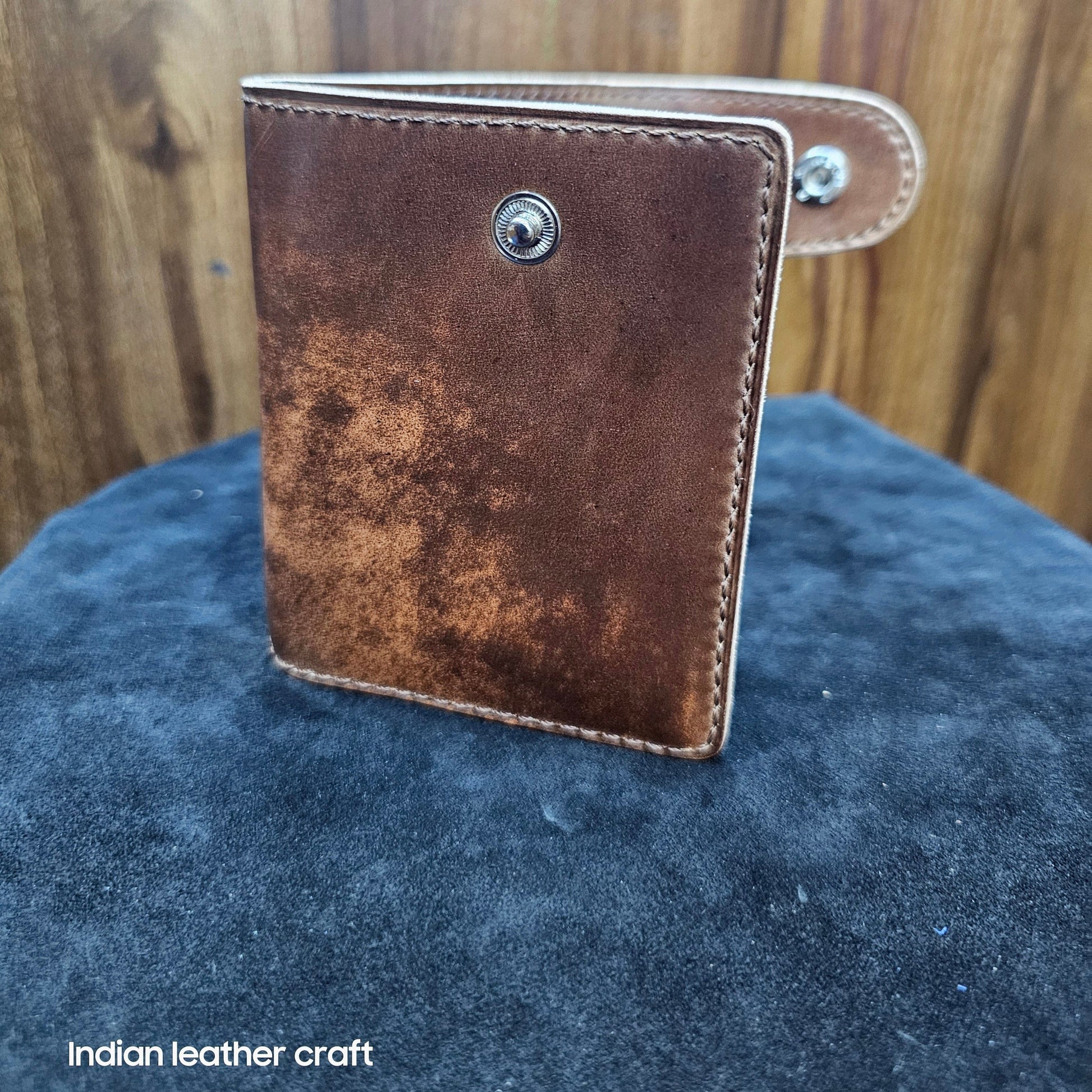 Indianleathercraft Wallets & Money Clips Brown Shell Cordovan biofold wallet