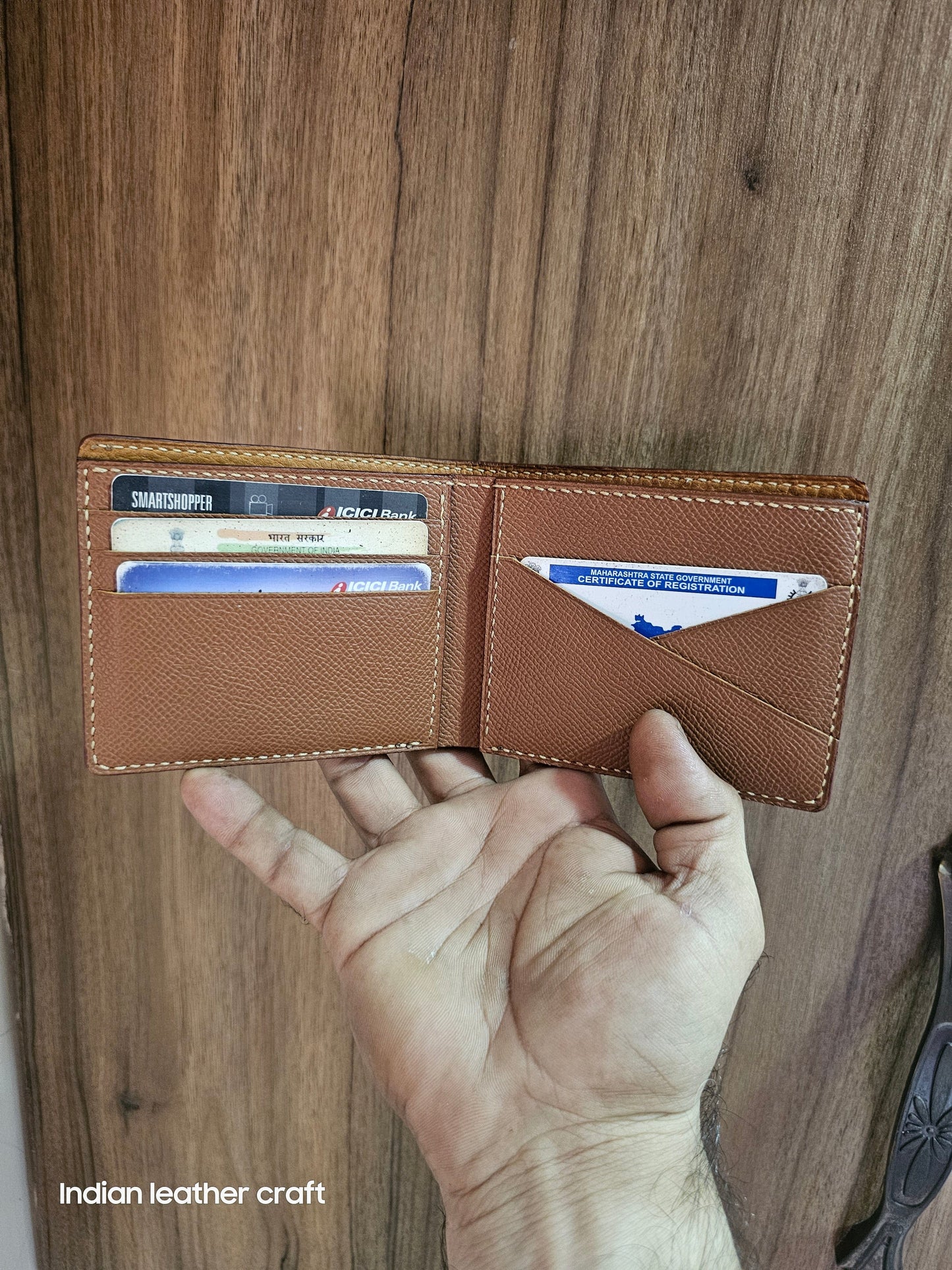 Indianleathercraft Wallets & Money Clips Handmade epsom leather wallet