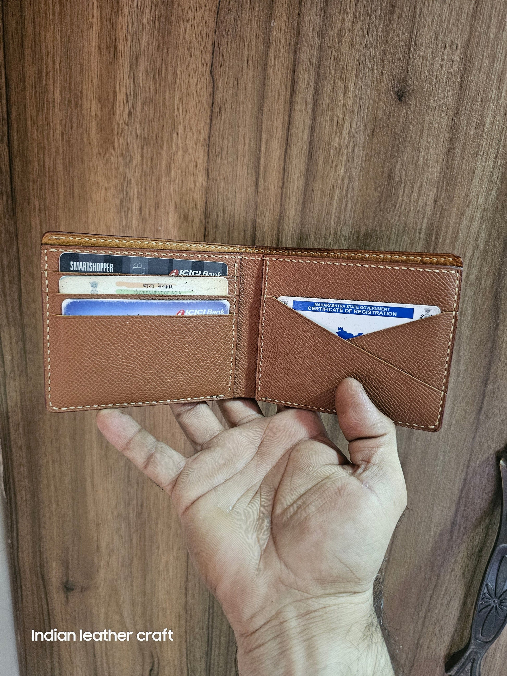 Indianleathercraft Wallets & Money Clips Handmade epsom leather wallet