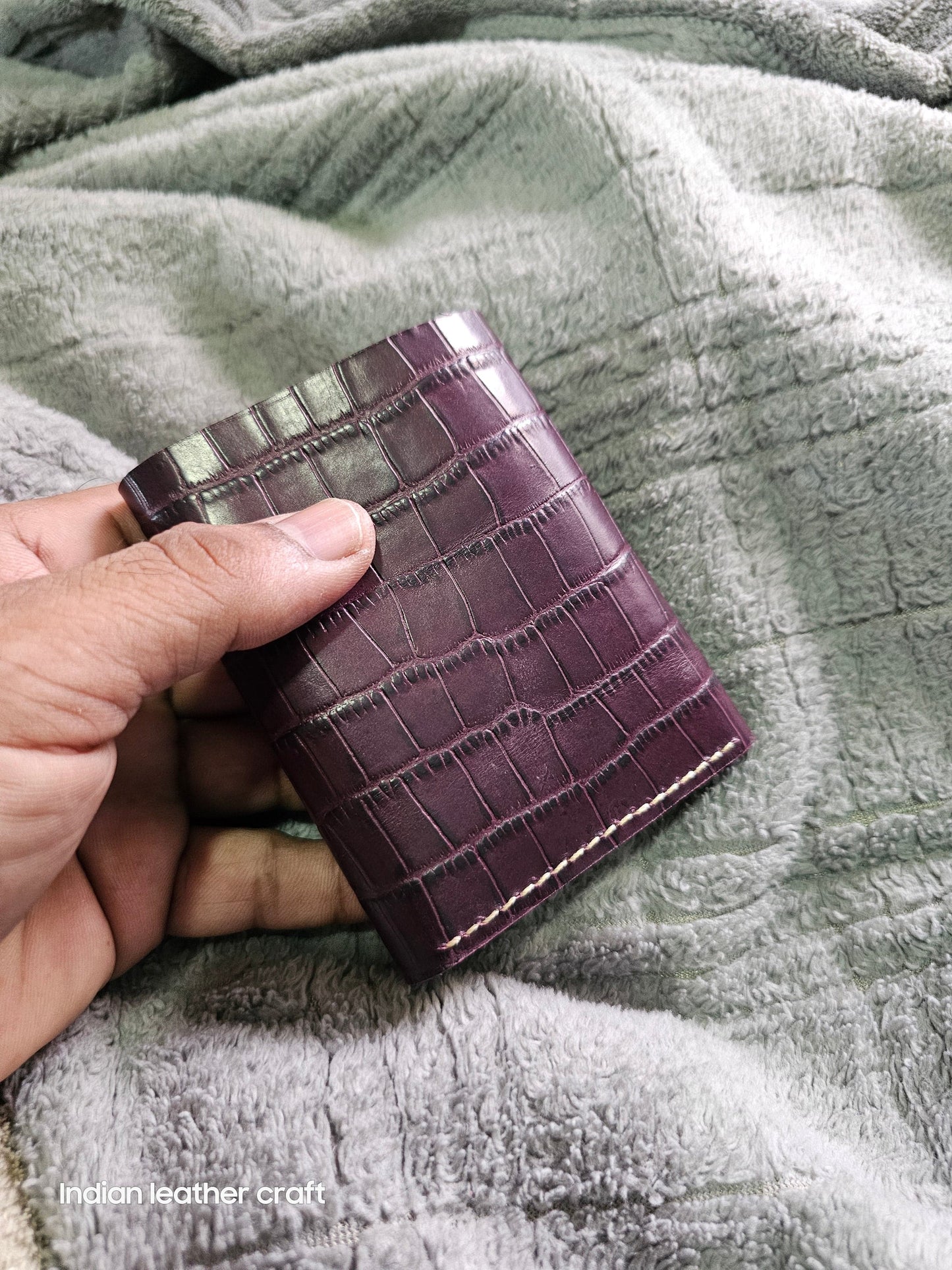 Indianleathercraft Wallets & Money Clips Handmade trifold leather wallet
