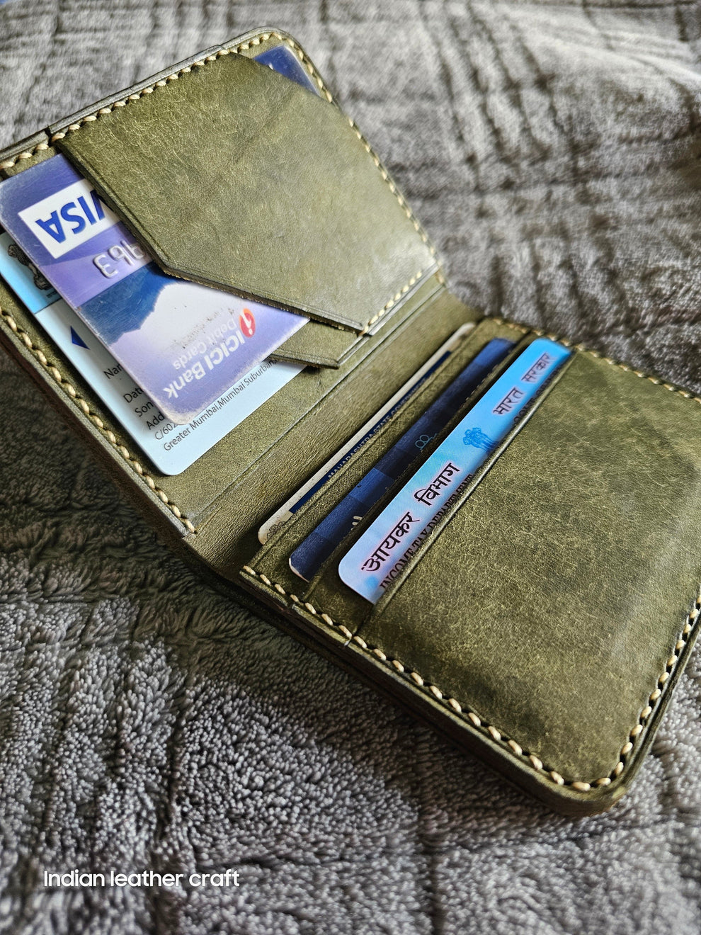 Italian leather wallet for men - Indianleathercraft