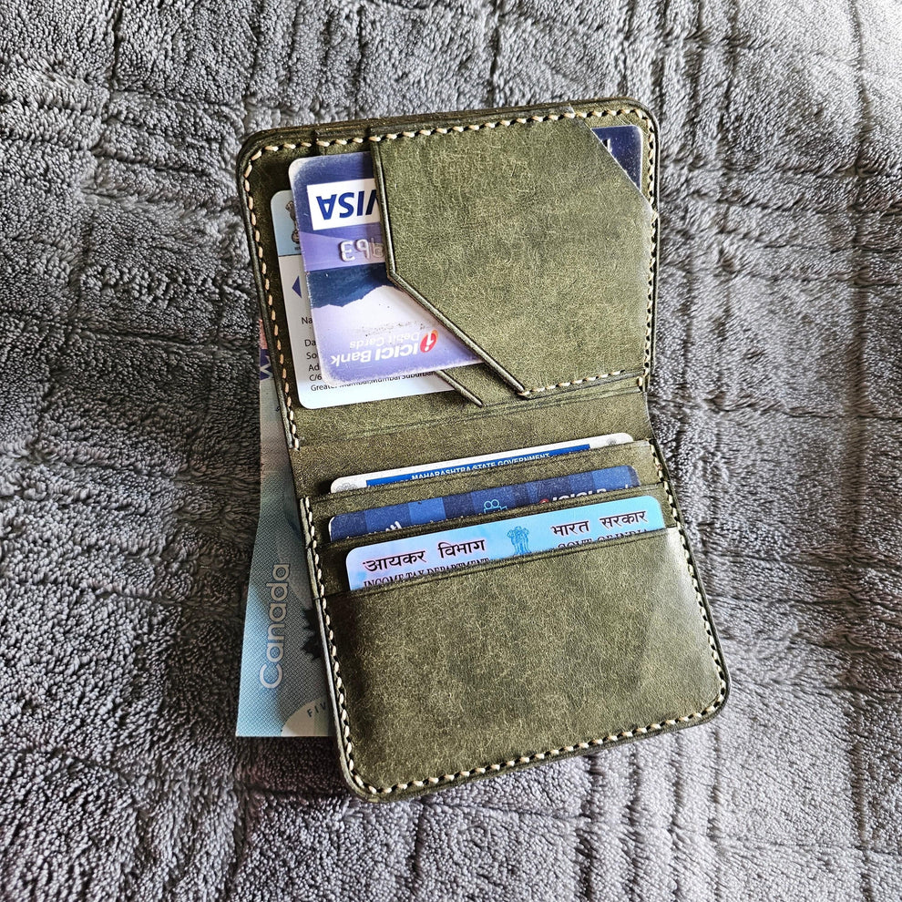 Italian leather wallet for men - Indianleathercraft