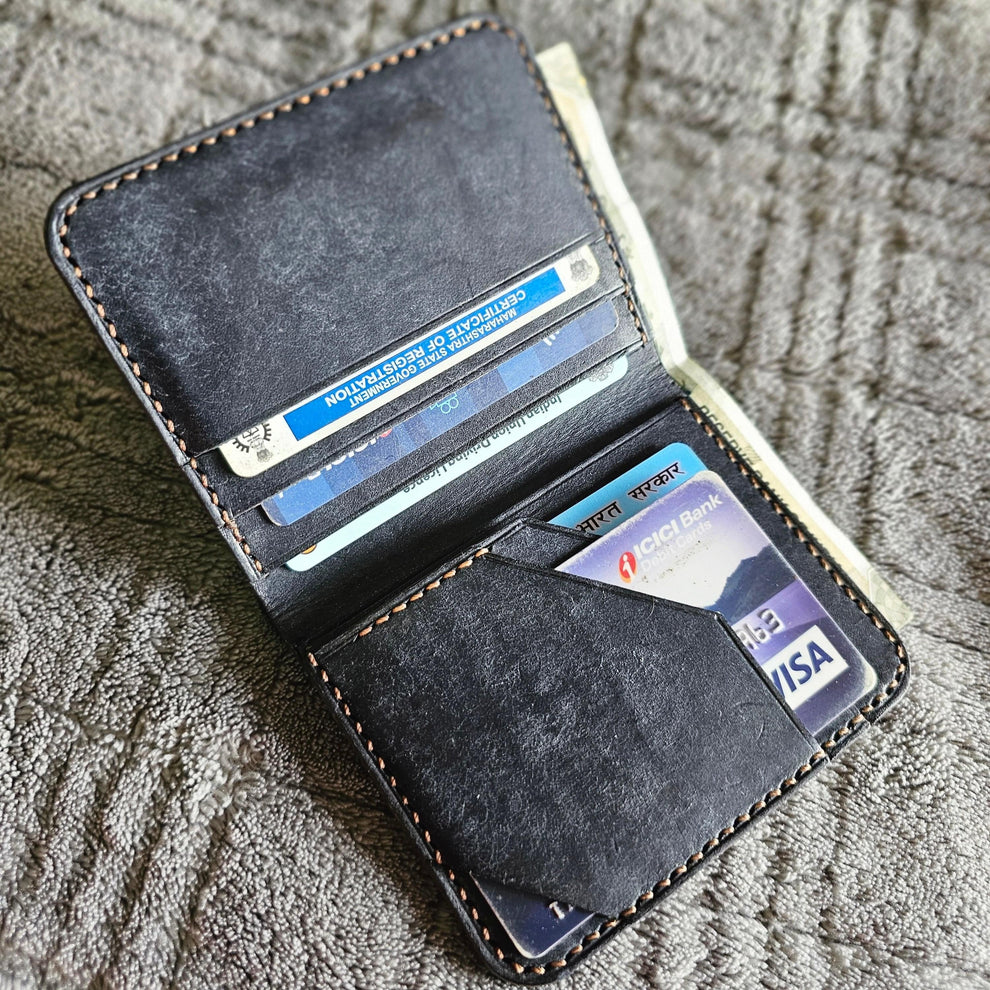 Italian leather wallet for men - Indianleathercraft
