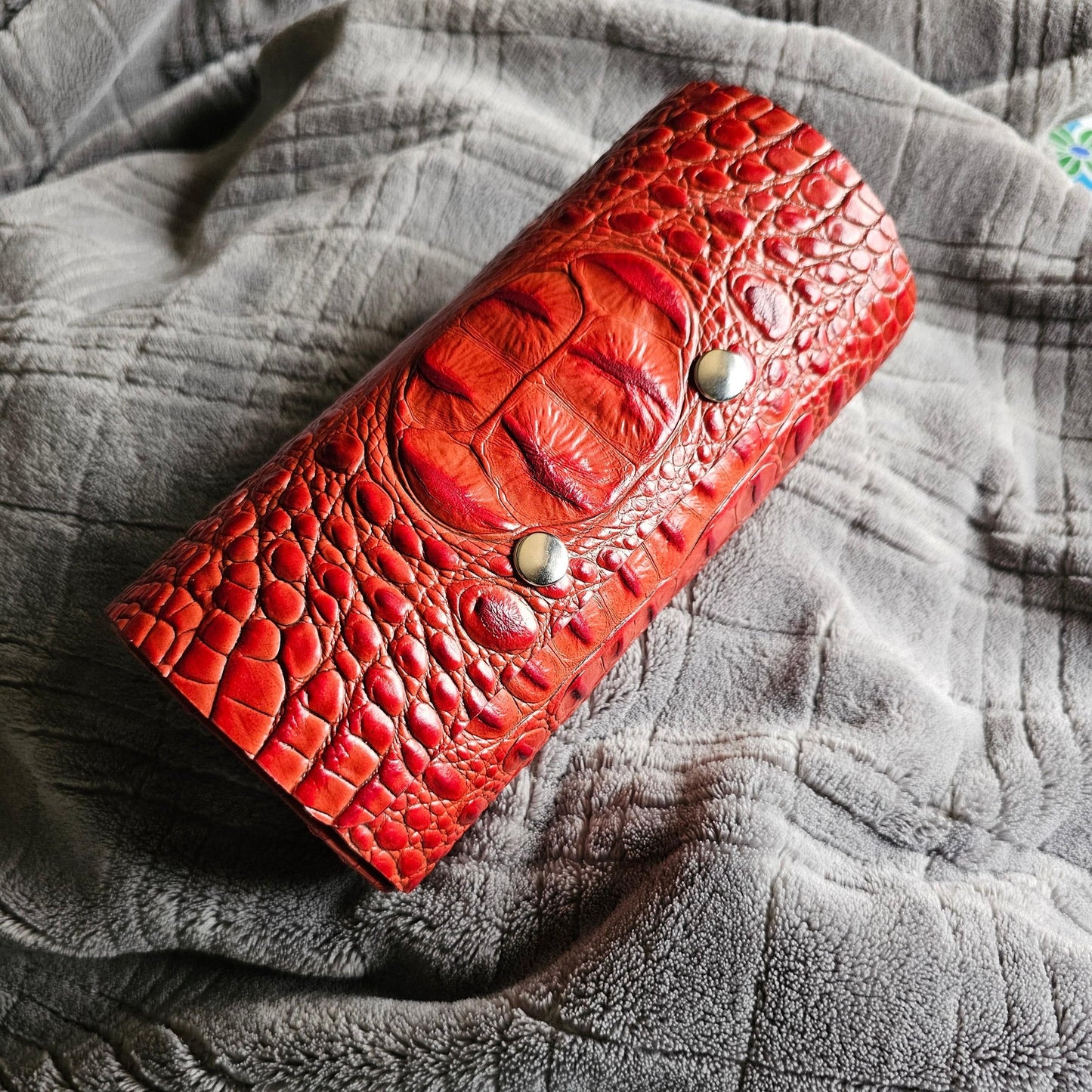 Indianleathercraft Watch Accessories 2 watches / Red Travel watch case
