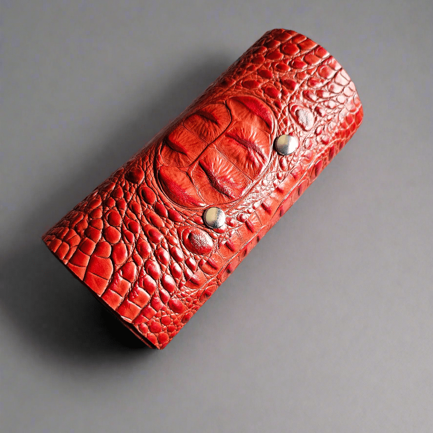 Indianleathercraft Watch Accessories 4 watches / Black Travel watch case