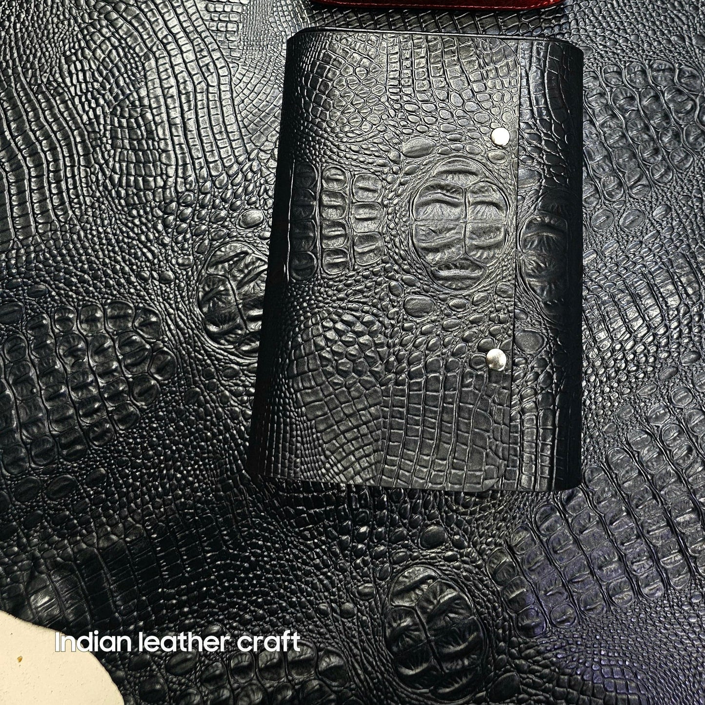 Indianleathercraft Watch Accessories 6 watches / Black Travel watch case