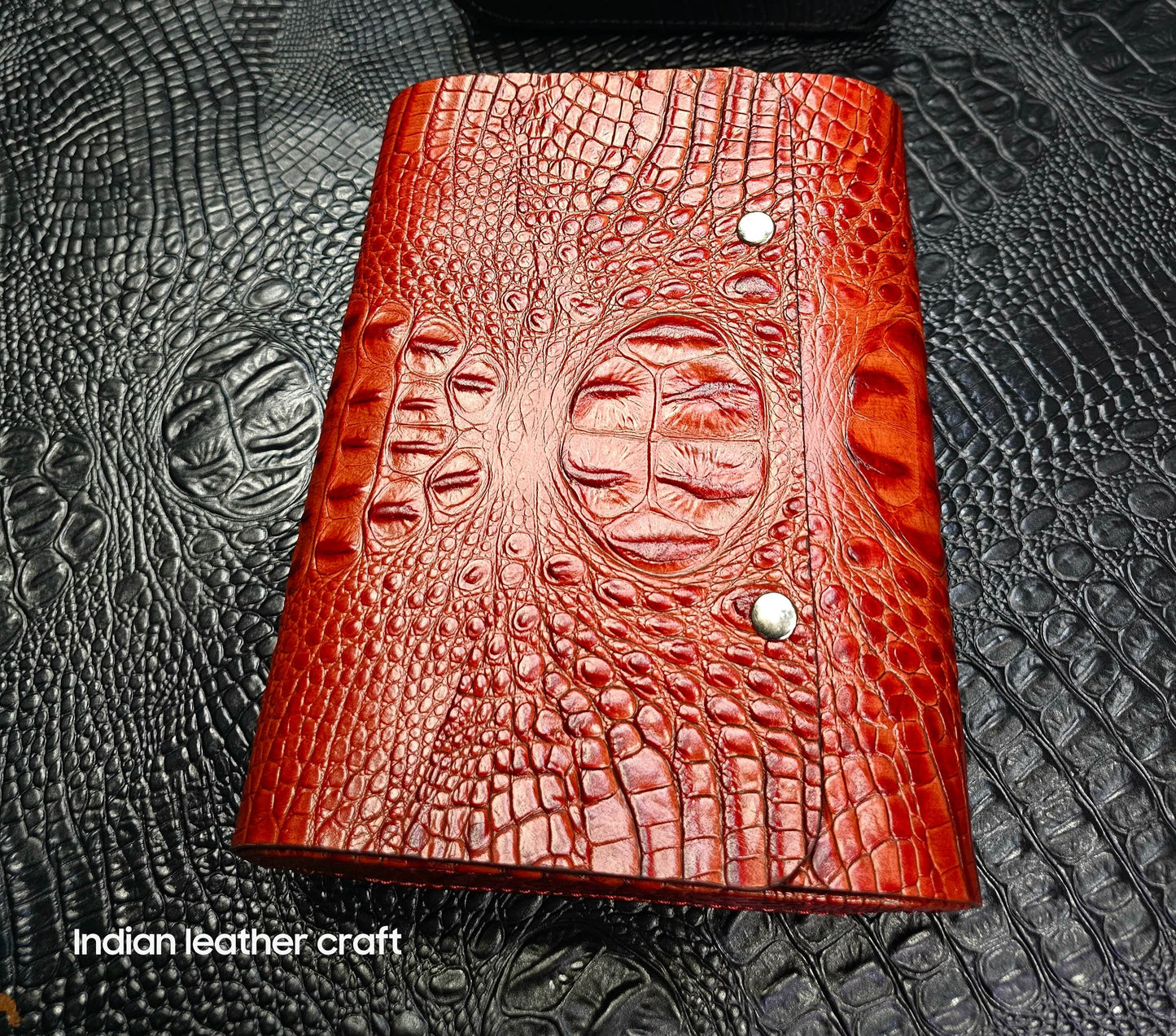 Indianleathercraft Watch Accessories 6 watches / Red Travel watch case
