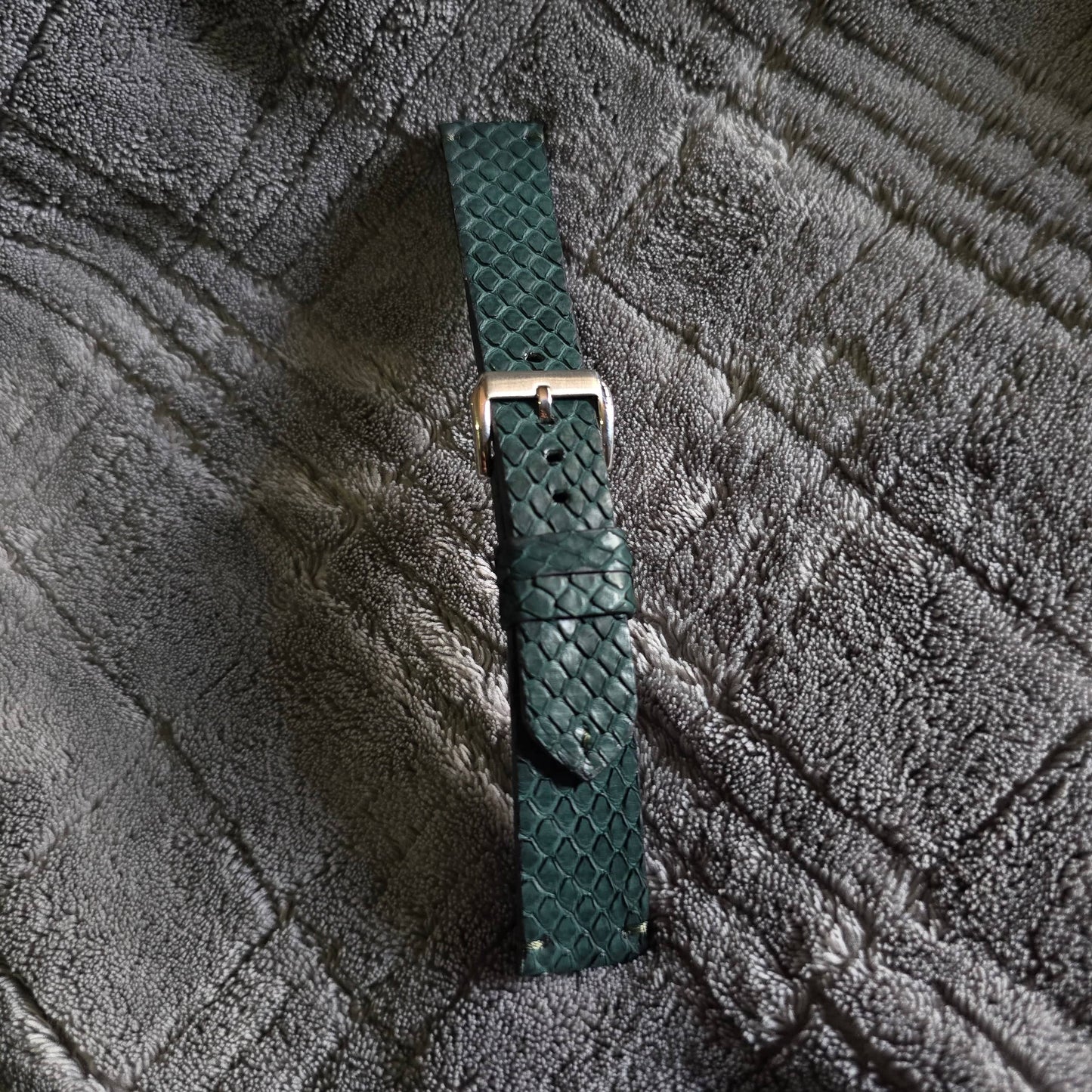 Indianleathercraft Watch Accessories Green / 18mm Handmade premium leather strap