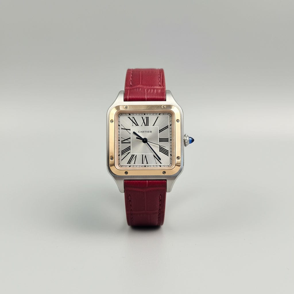 Indianleathercraft Watch Accessories Handmade Cartier Santos-Dumont Strap