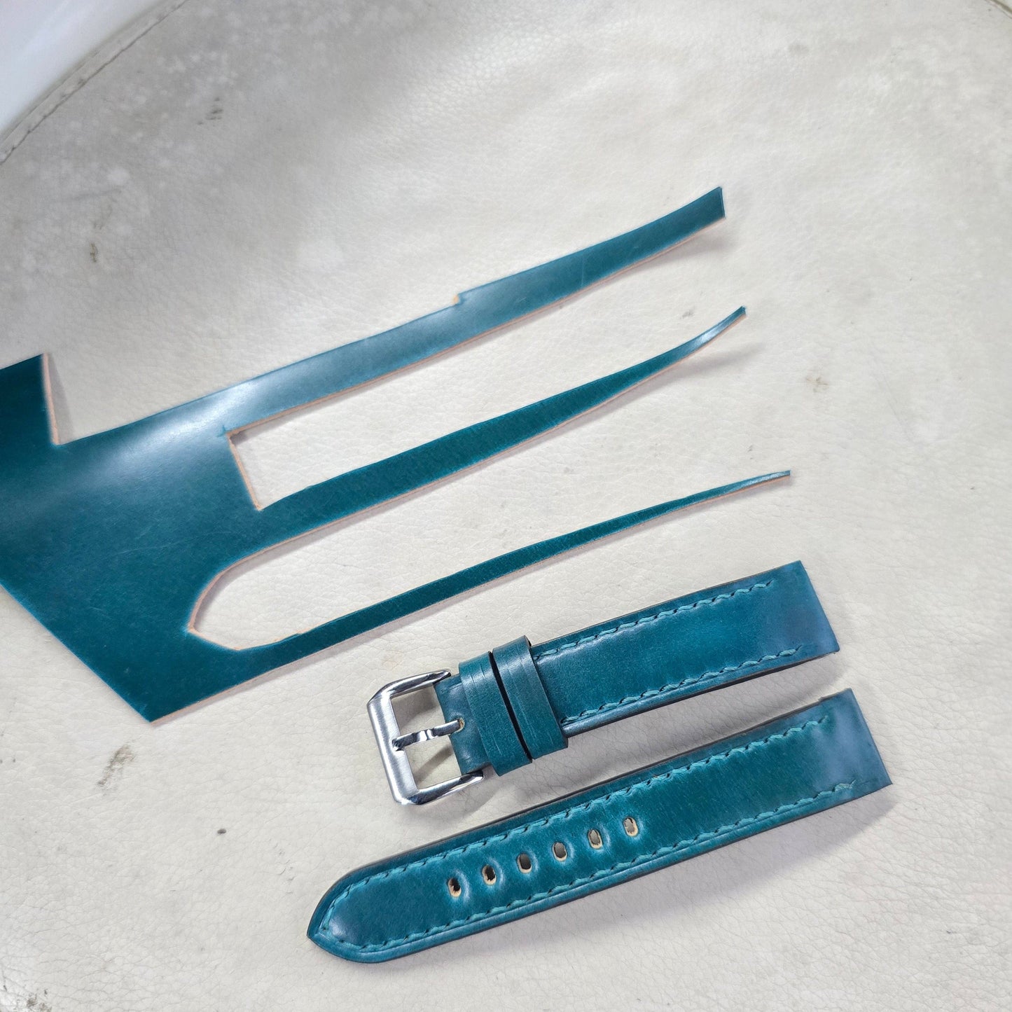 Indianleathercraft Watch Accessories Handmade Cartier Santos-Dumont Strap