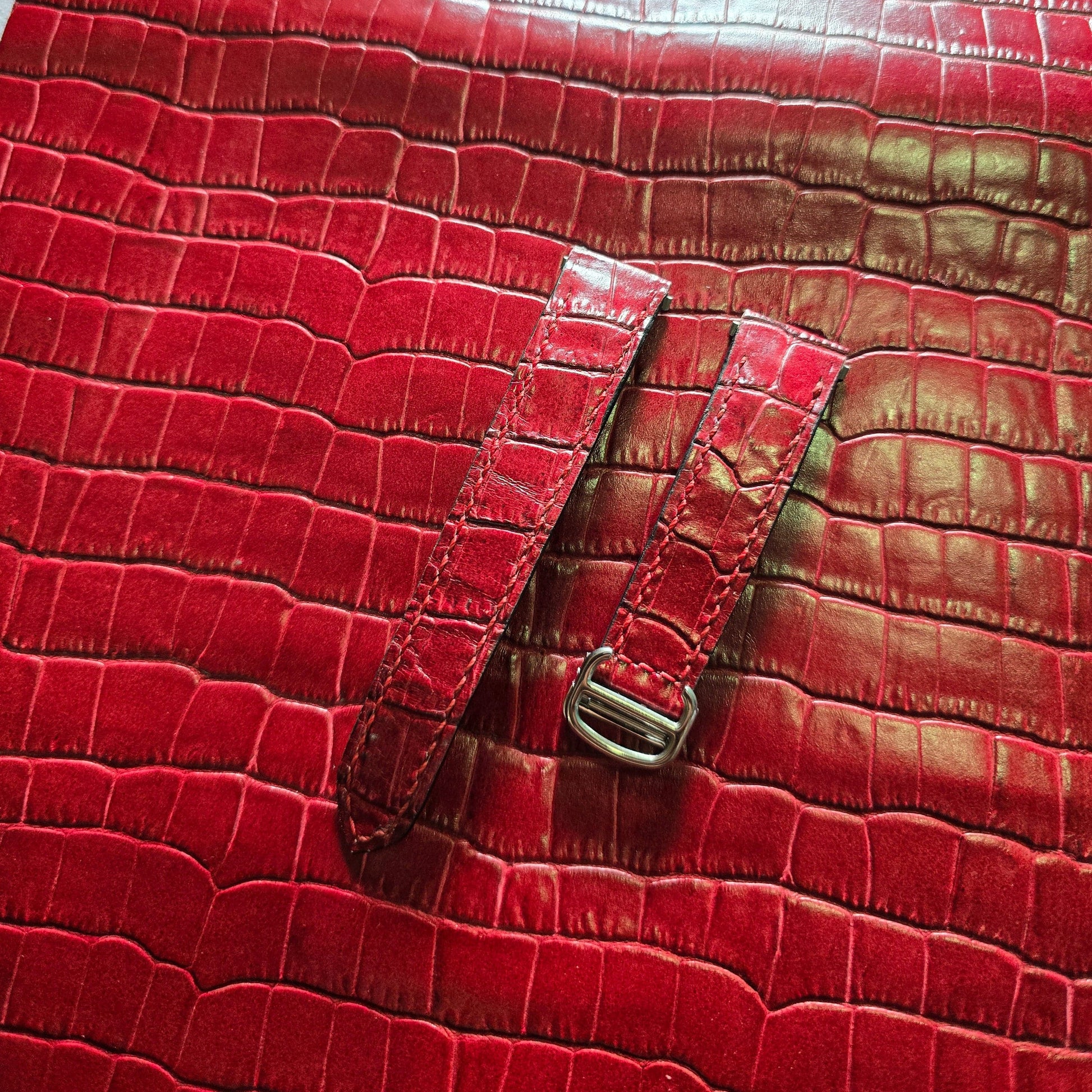 Indianleathercraft Watch Accessories Leather strap for santos de Cartier medium/large