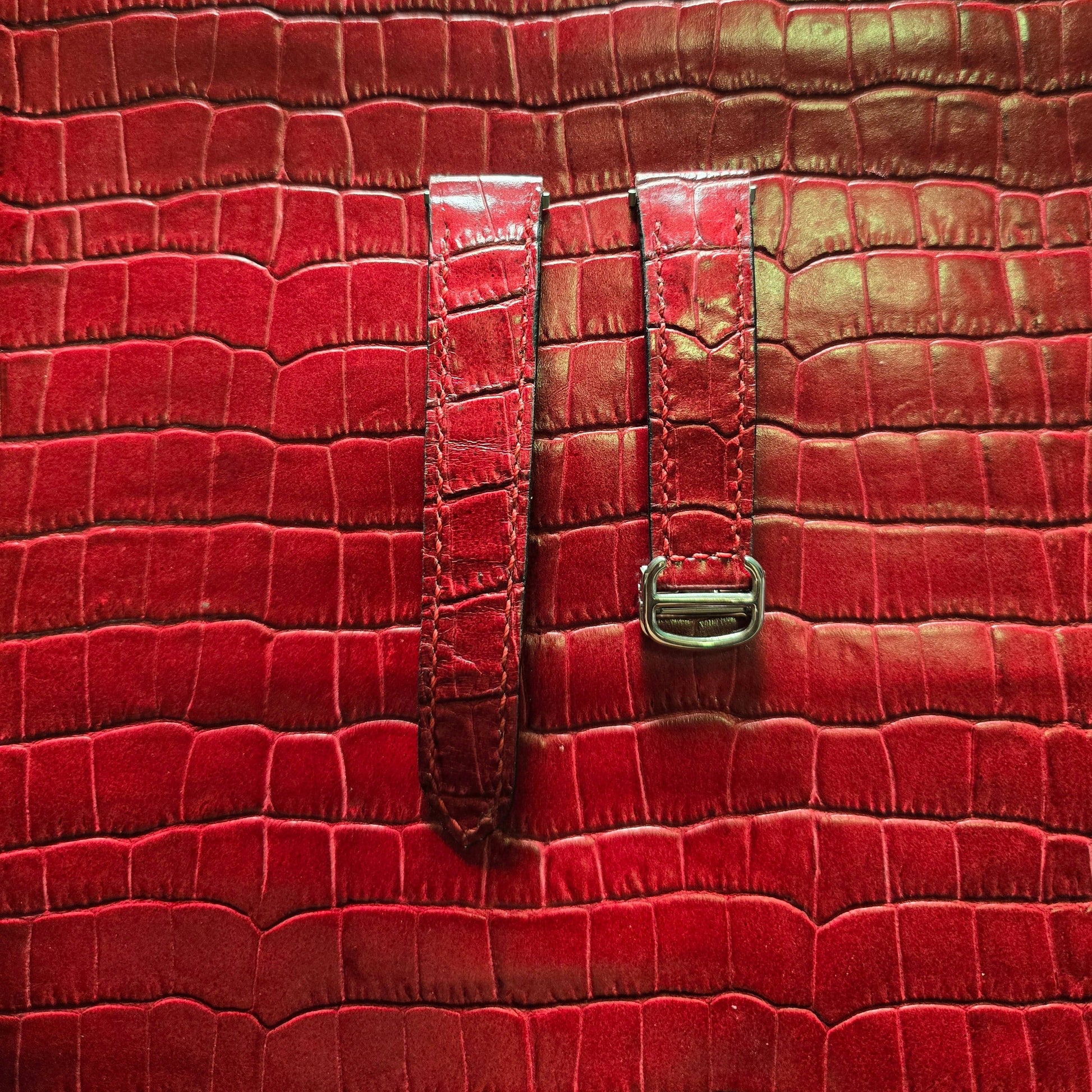 Indianleathercraft Watch Accessories Leather strap for santos de Cartier medium/large