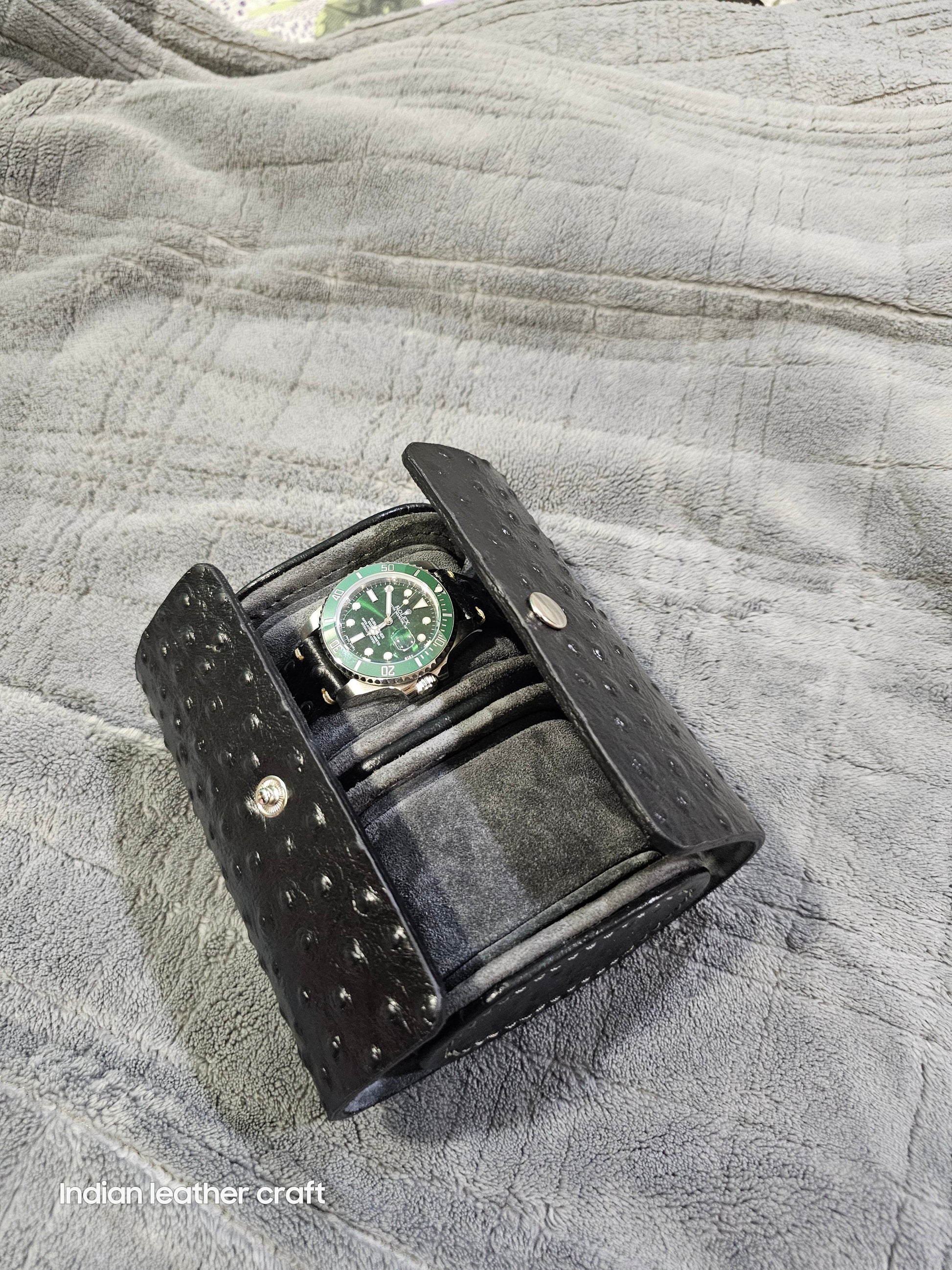 Indianleathercraft Watch Accessories Leather watch case