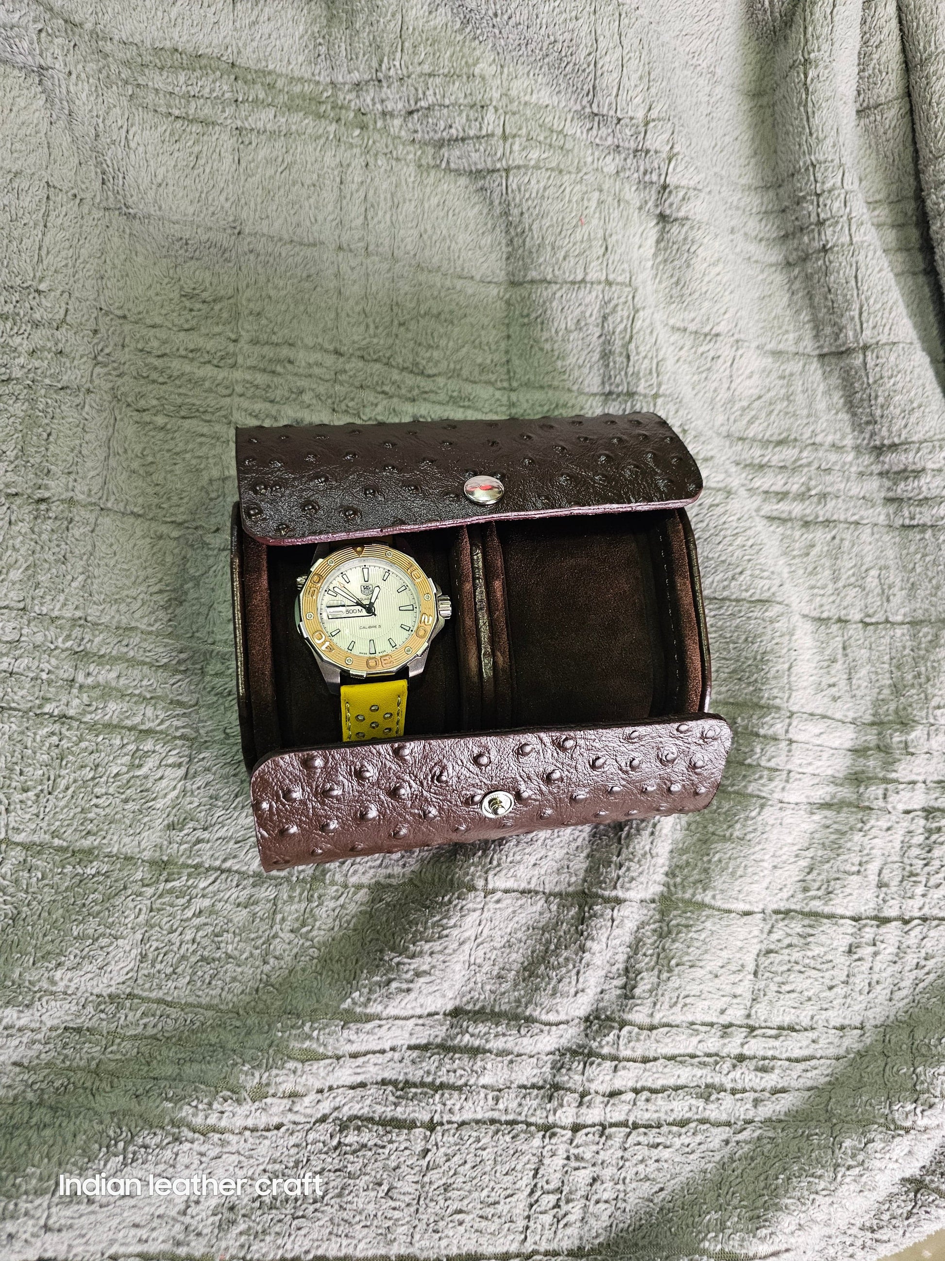 Indianleathercraft Watch Accessories Leather watch case