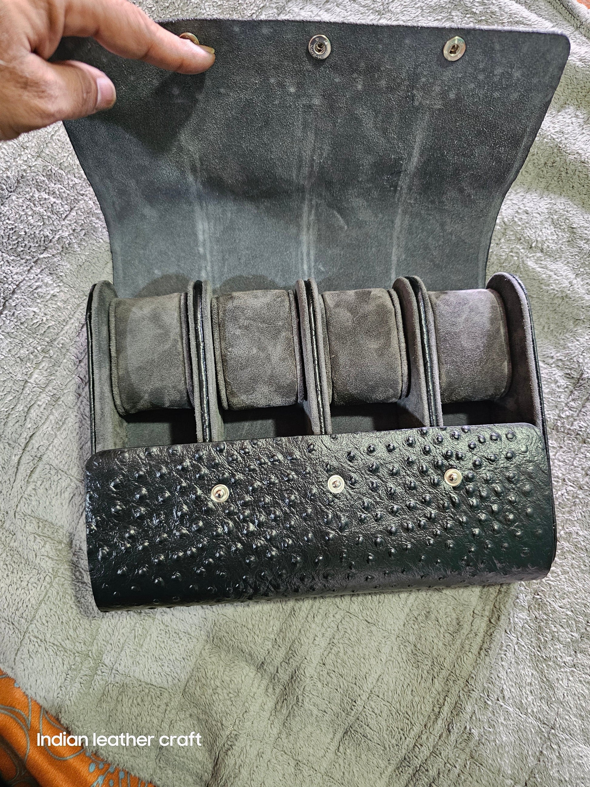 Indianleathercraft Watch Accessories Leather watch case