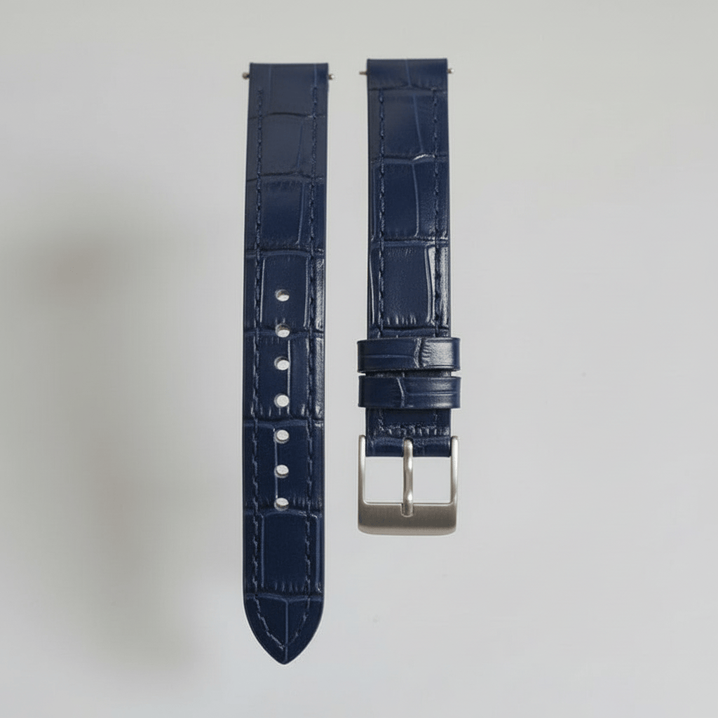 Indianleathercraft Watch Accessories Navy / Large - 17. 5mm lugs Handmade Cartier Santos-Dumont Strap