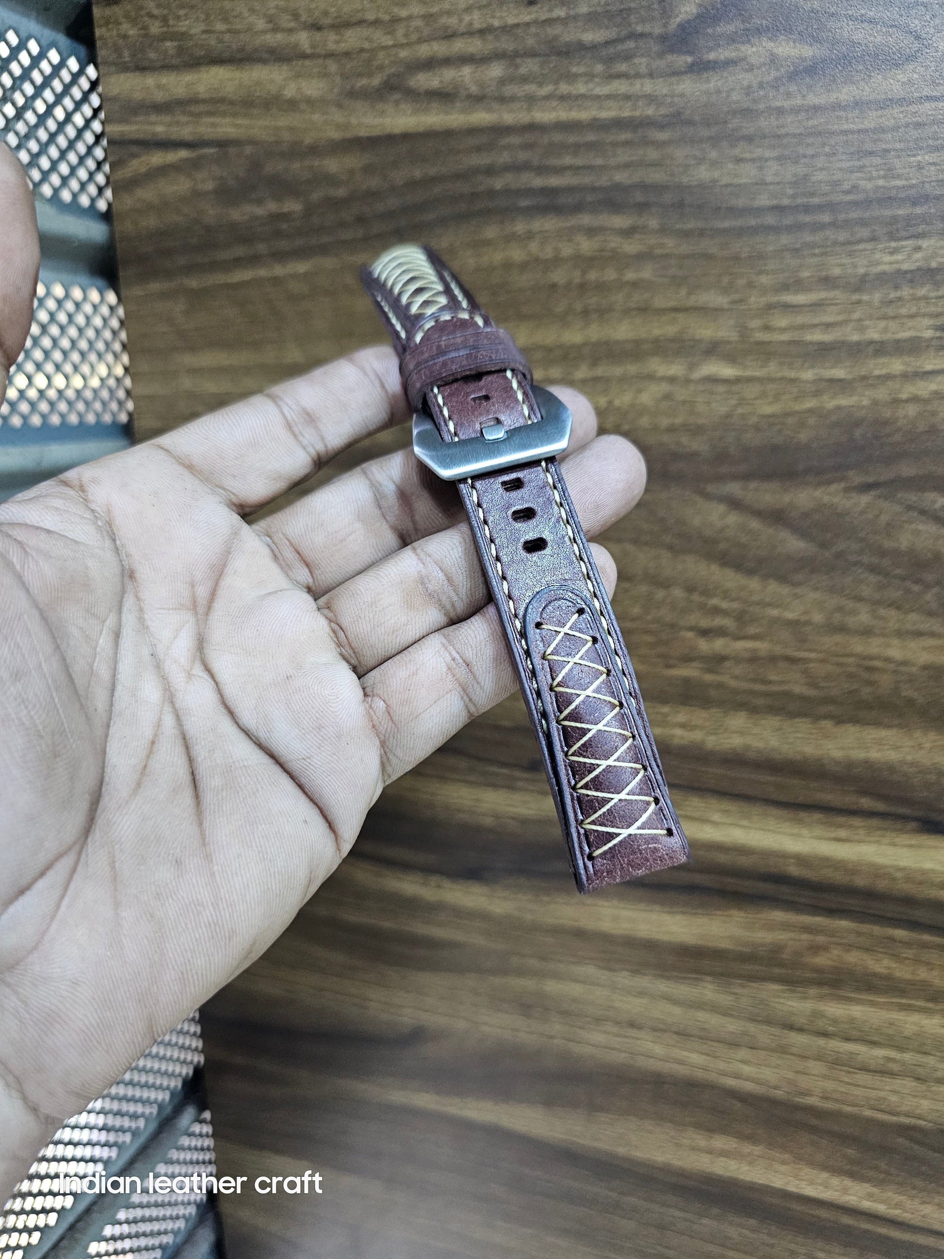Indianleathercraft Watch Bands Fullgrain leather watch straps