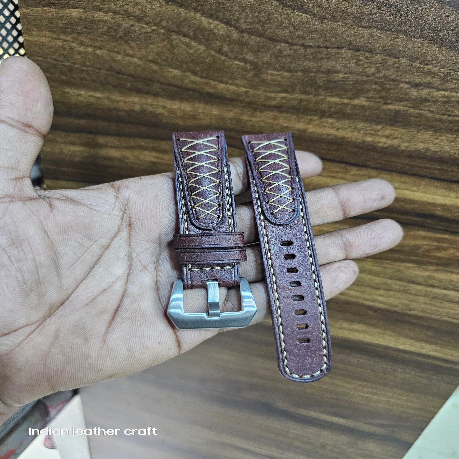 Indianleathercraft Watch Bands Fullgrain leather watch straps