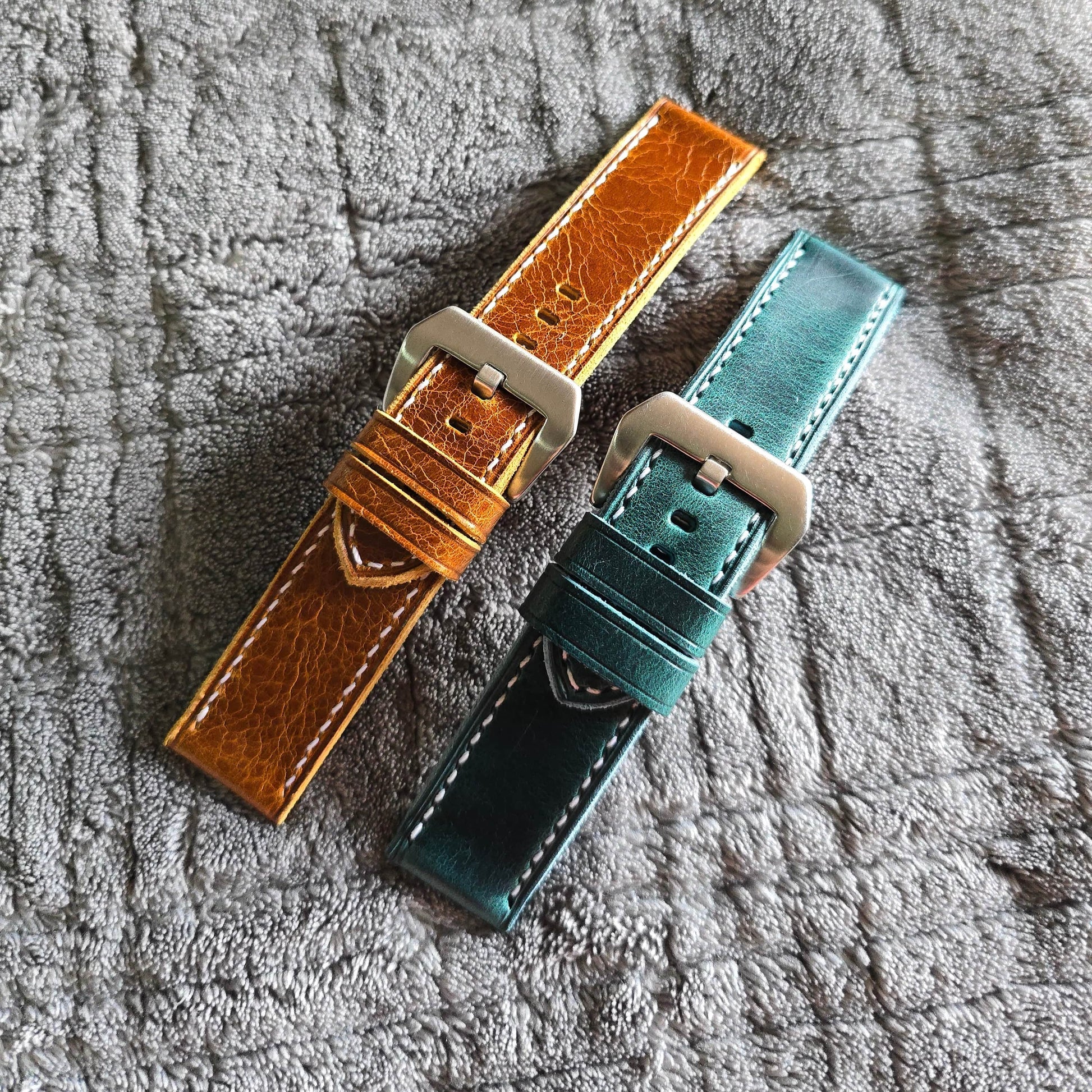 Indianleathercraft Watch Bands Handmade leather strap for luminor panerai